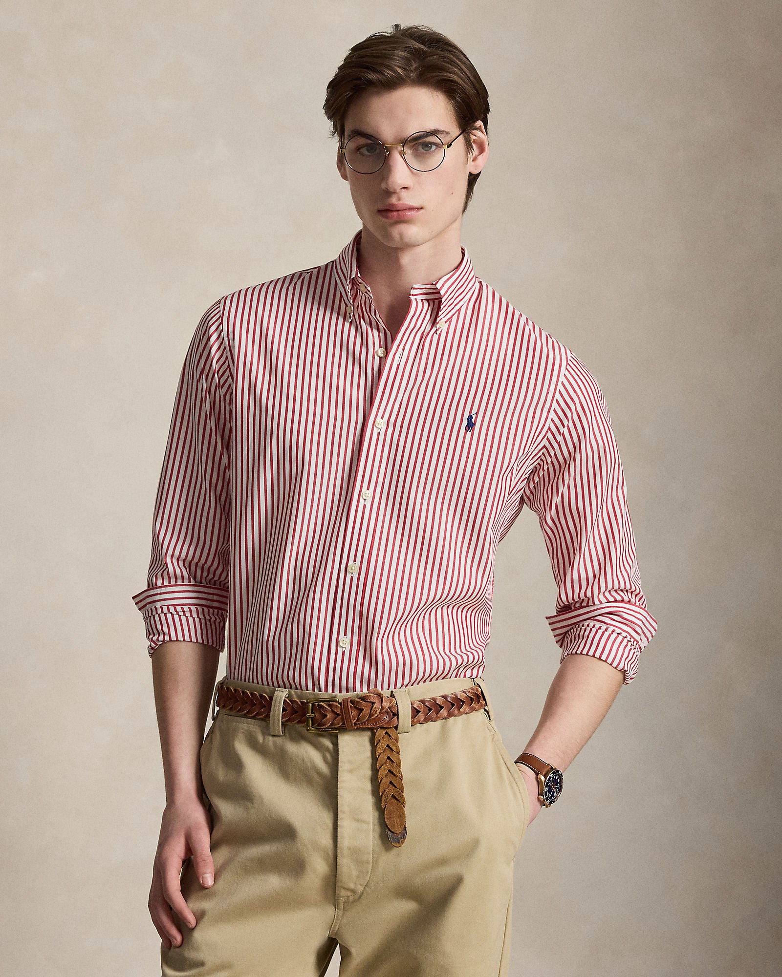 Custom Fit Striped Broadcloth Shirt - BoUvy