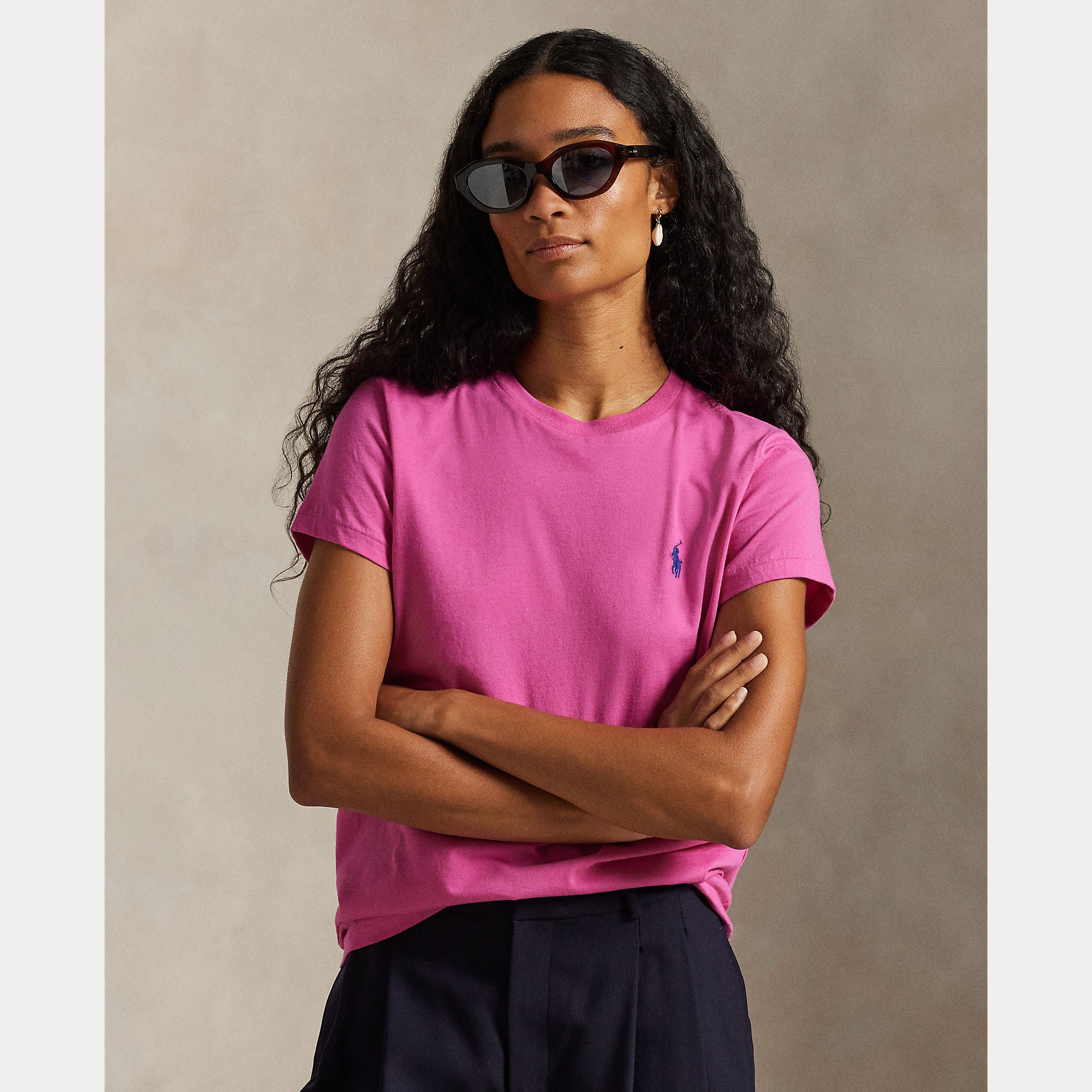 Cotton Jersey Crewneck Tee - BoUvy
