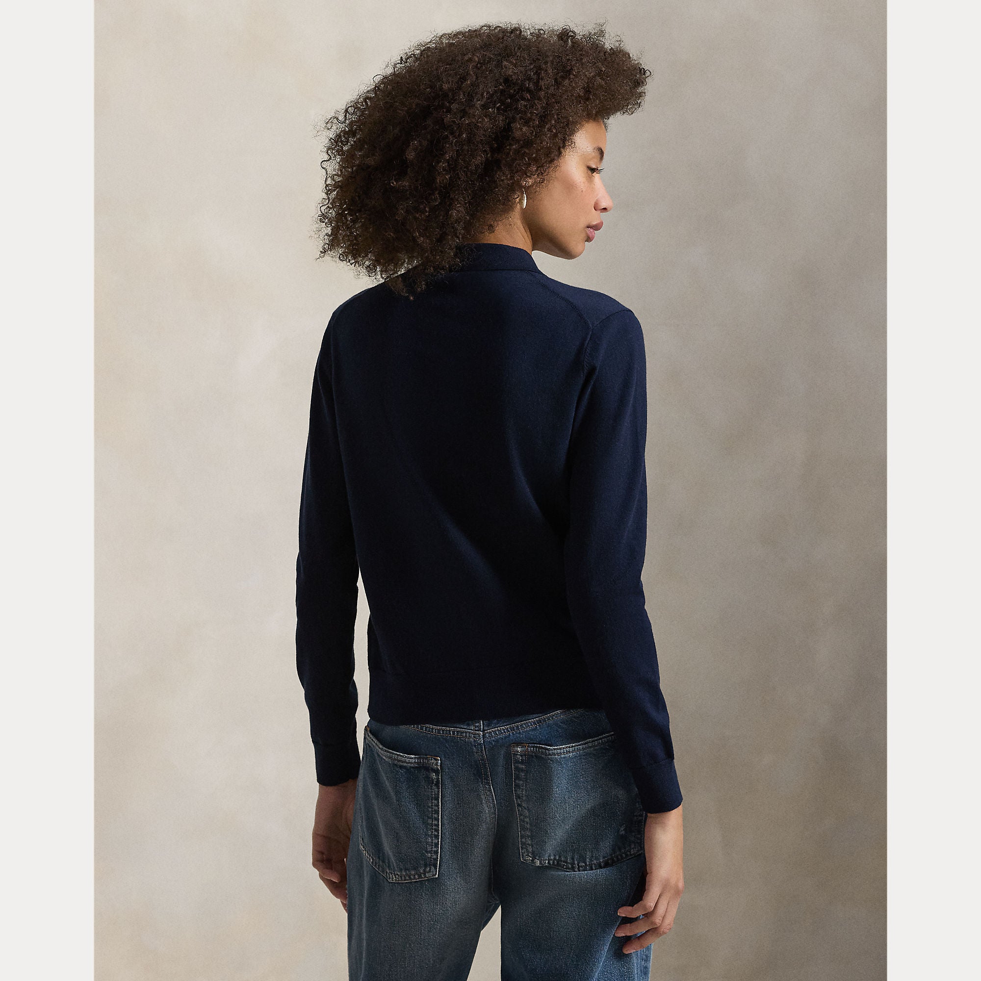 Polo-Collar Buttoned Cardigan - BoUvy