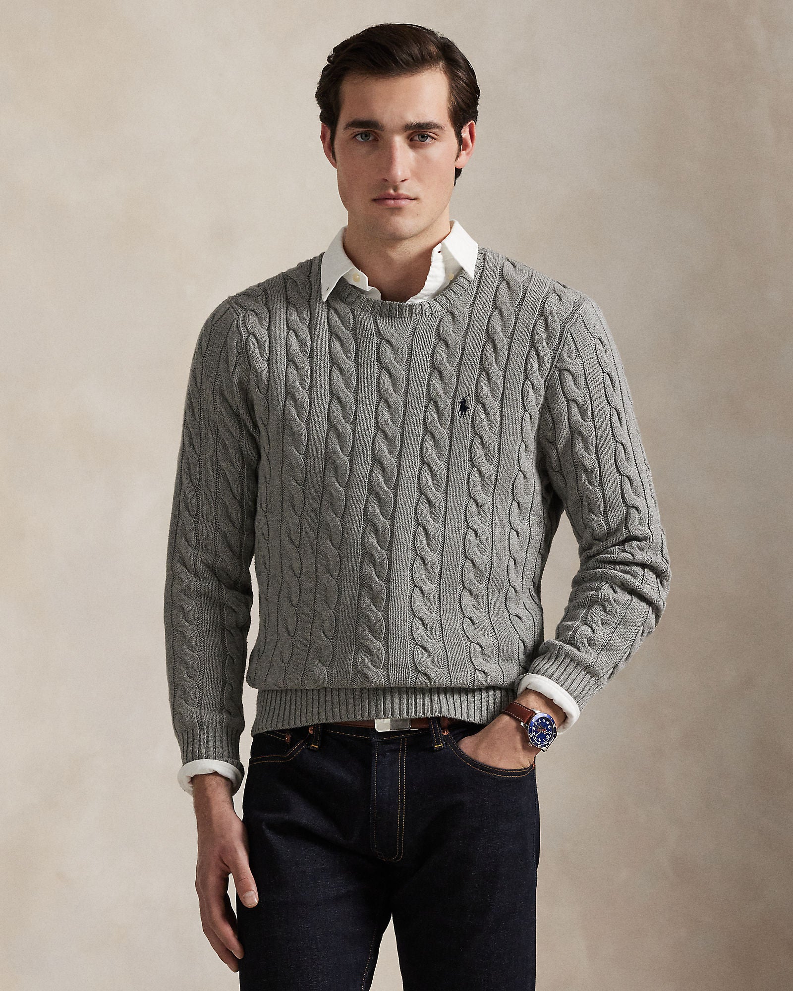 Cable-Knit Cotton Sweater - BoUvy