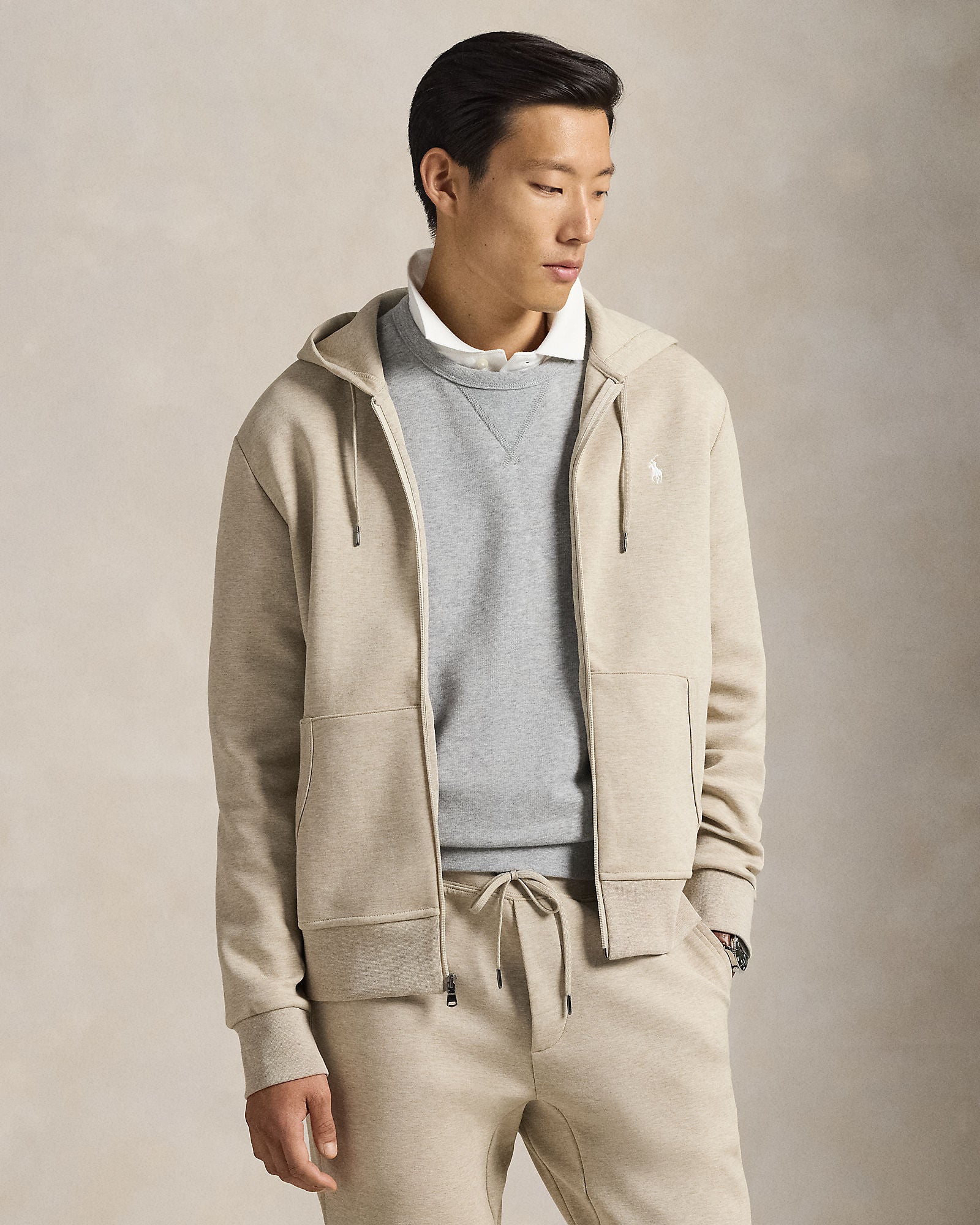 Double-Knit Full-Zip Hoodie - BoUvy