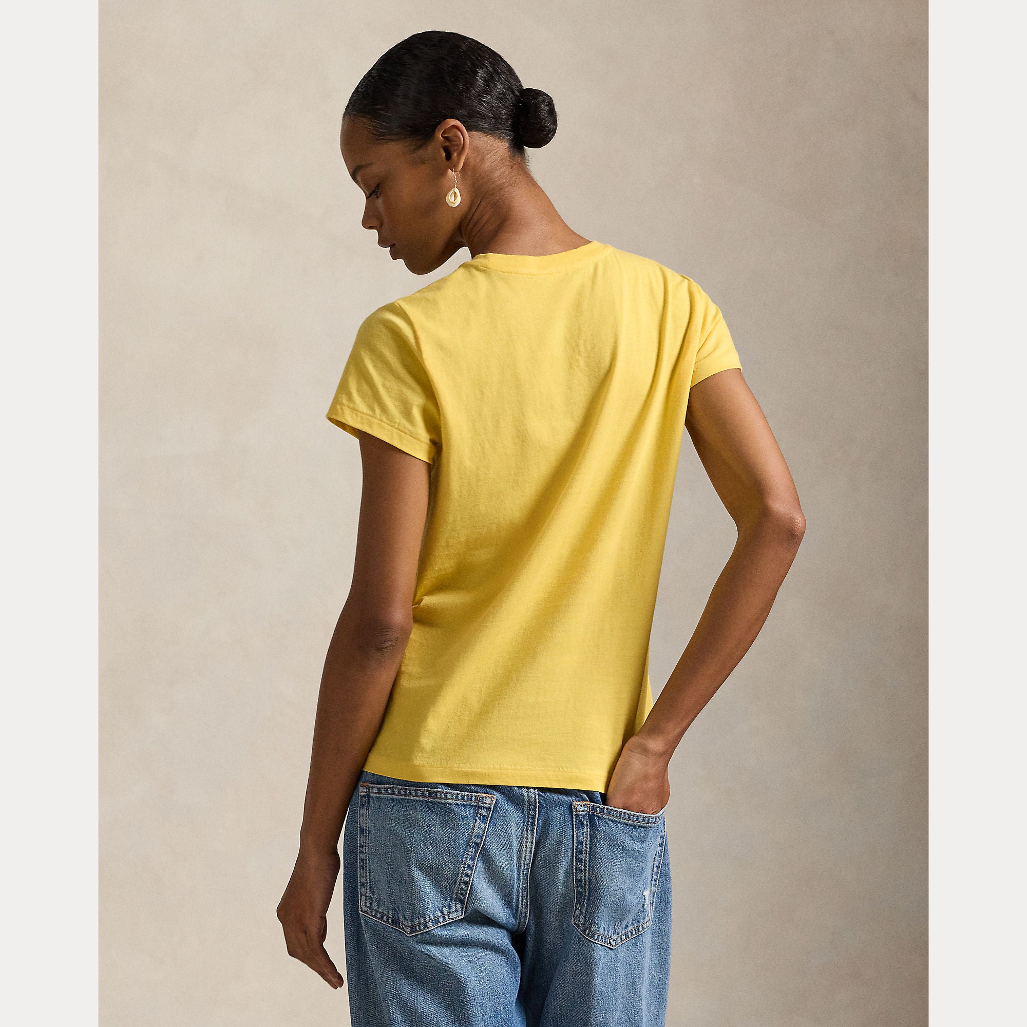 Cotton Jersey Crewneck Tee - BoUvy