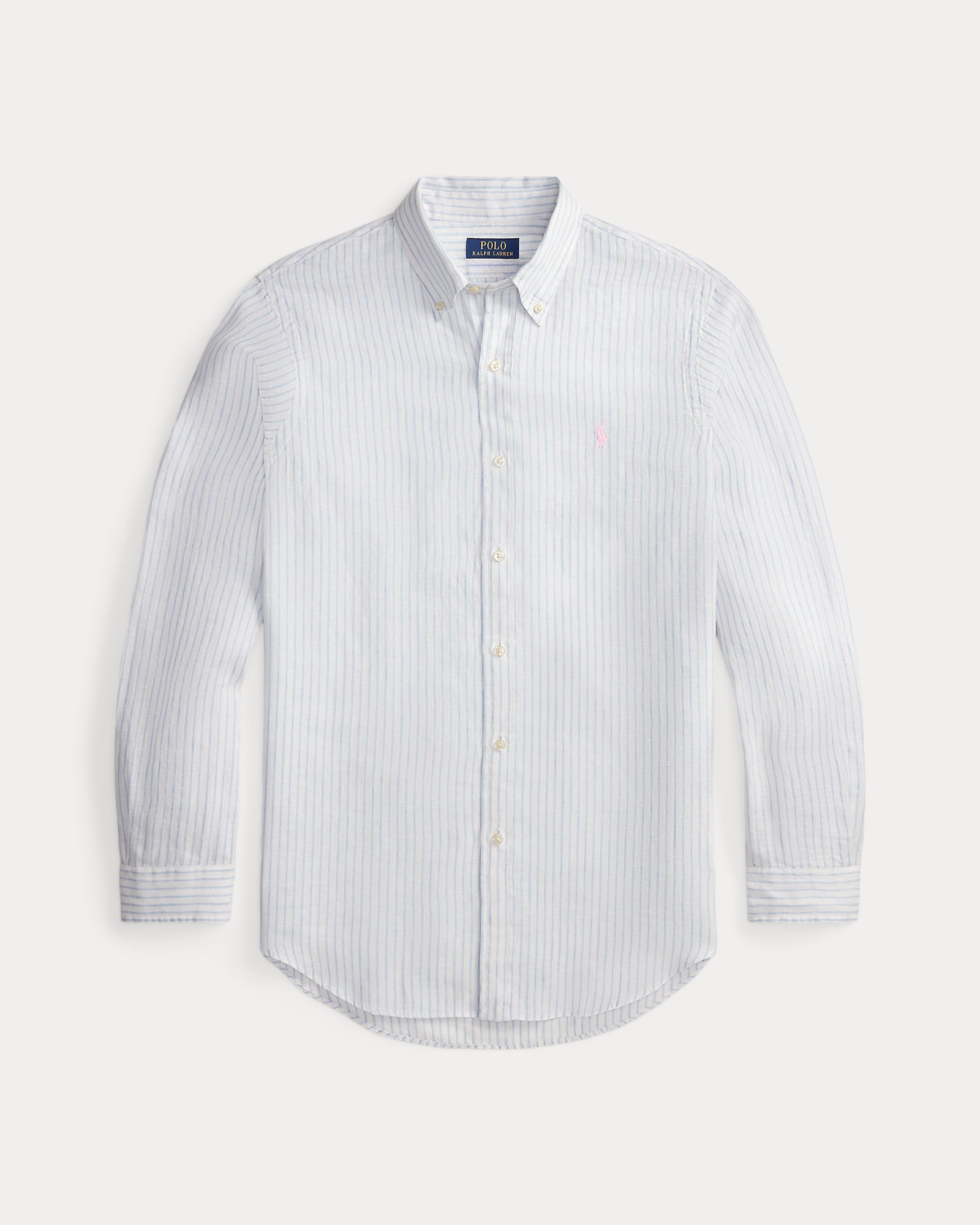 Custom Fit Striped Linen Shirt - BoUvy