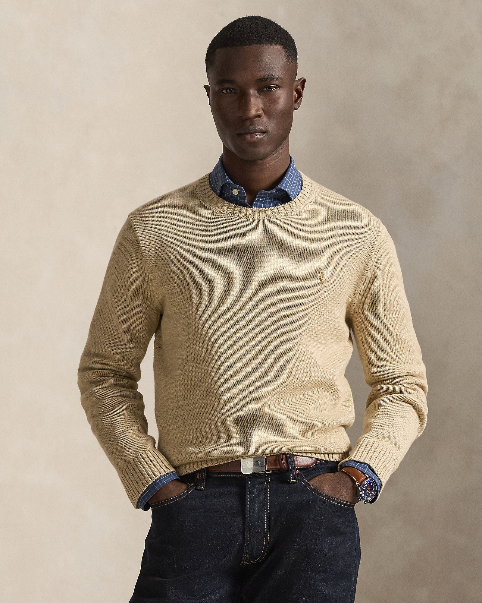 Cotton Crewneck Sweater - BoUvy
