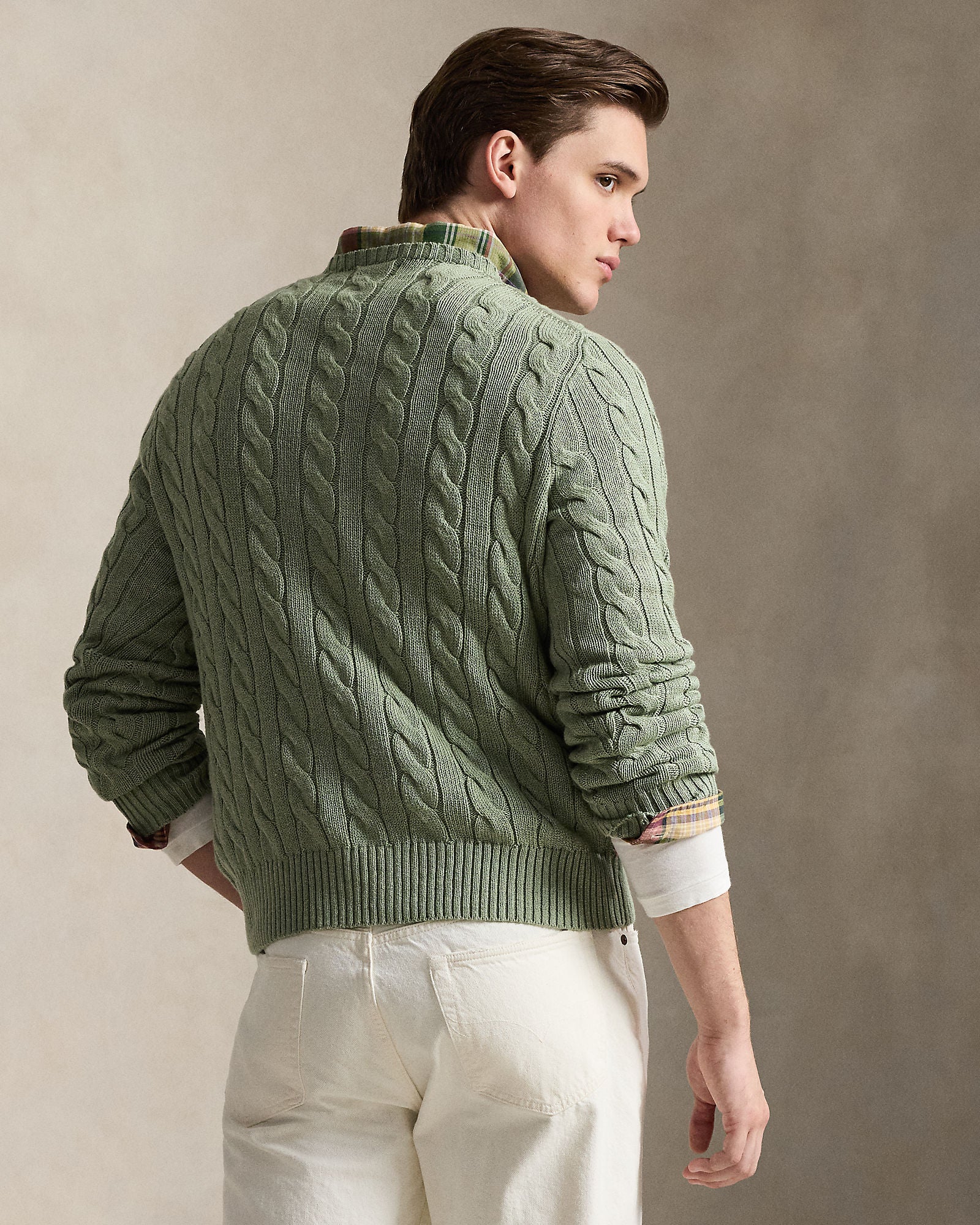 Cable-Knit Cotton Sweater - BoUvy