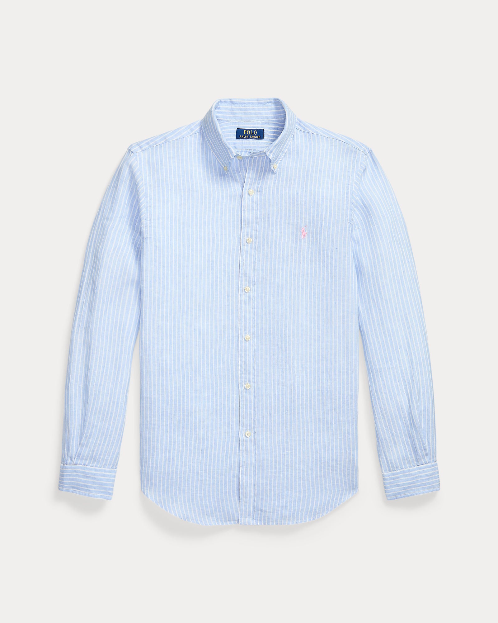 Custom Fit Striped Linen Shirt - BoUvy