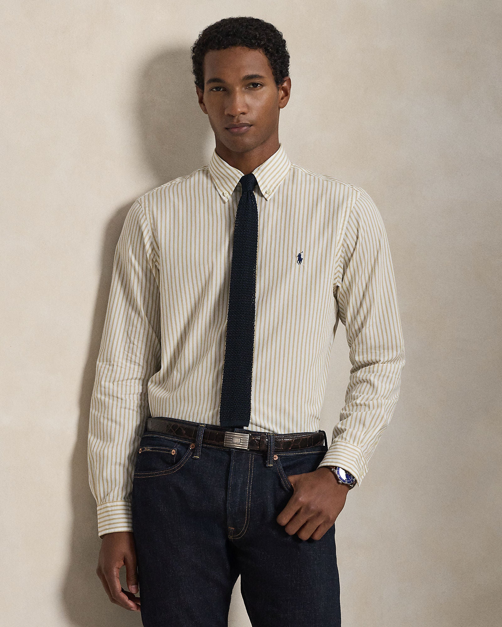 Custom Fit Striped Broadcloth Shirt - BoUvy