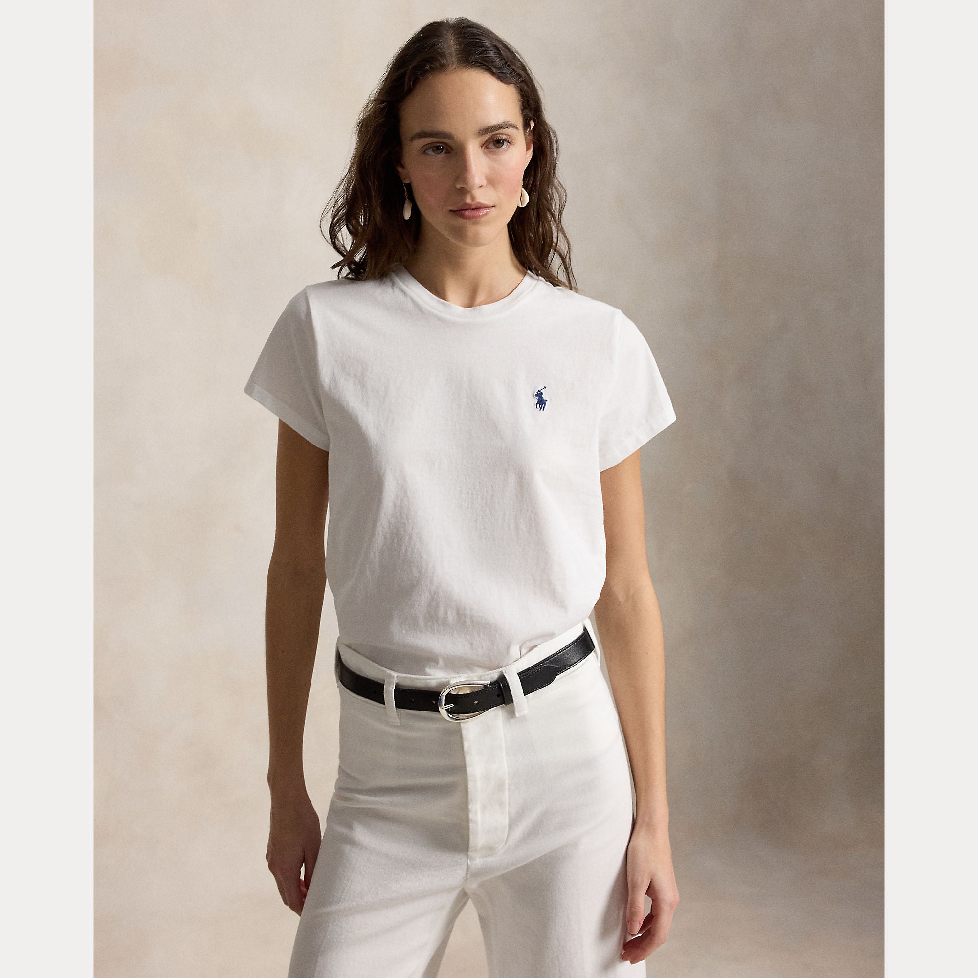 Cotton Jersey Crewneck Tee - BoUvy