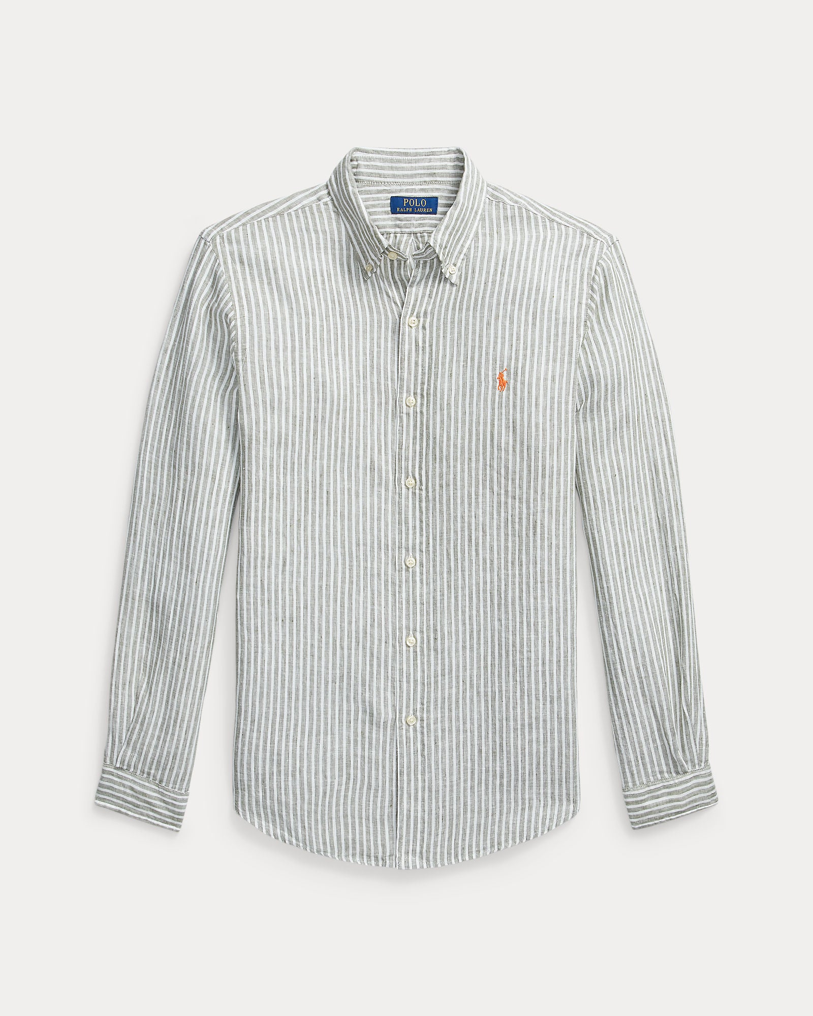 Custom Fit Striped Linen Shirt - BoUvy