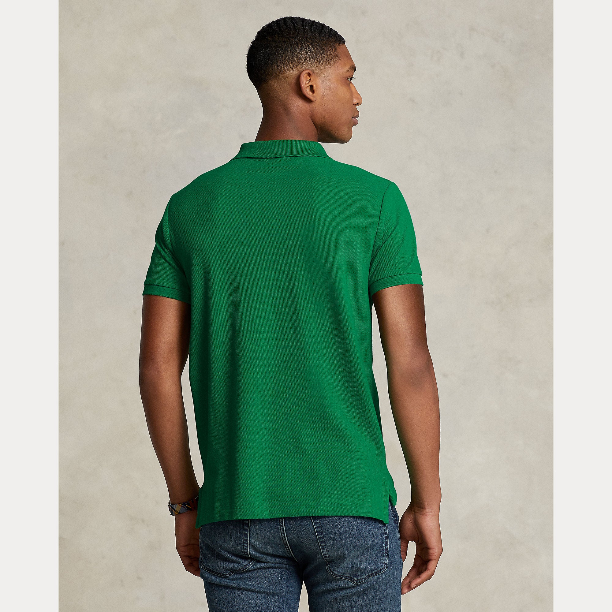 Slim Fit Mesh Polo Shirt - BoUvy