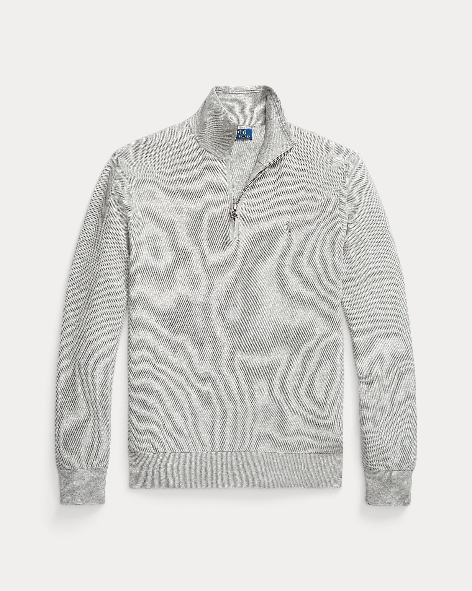 Mesh-Knit Cotton Quarter-Zip Sweater - BoUvy