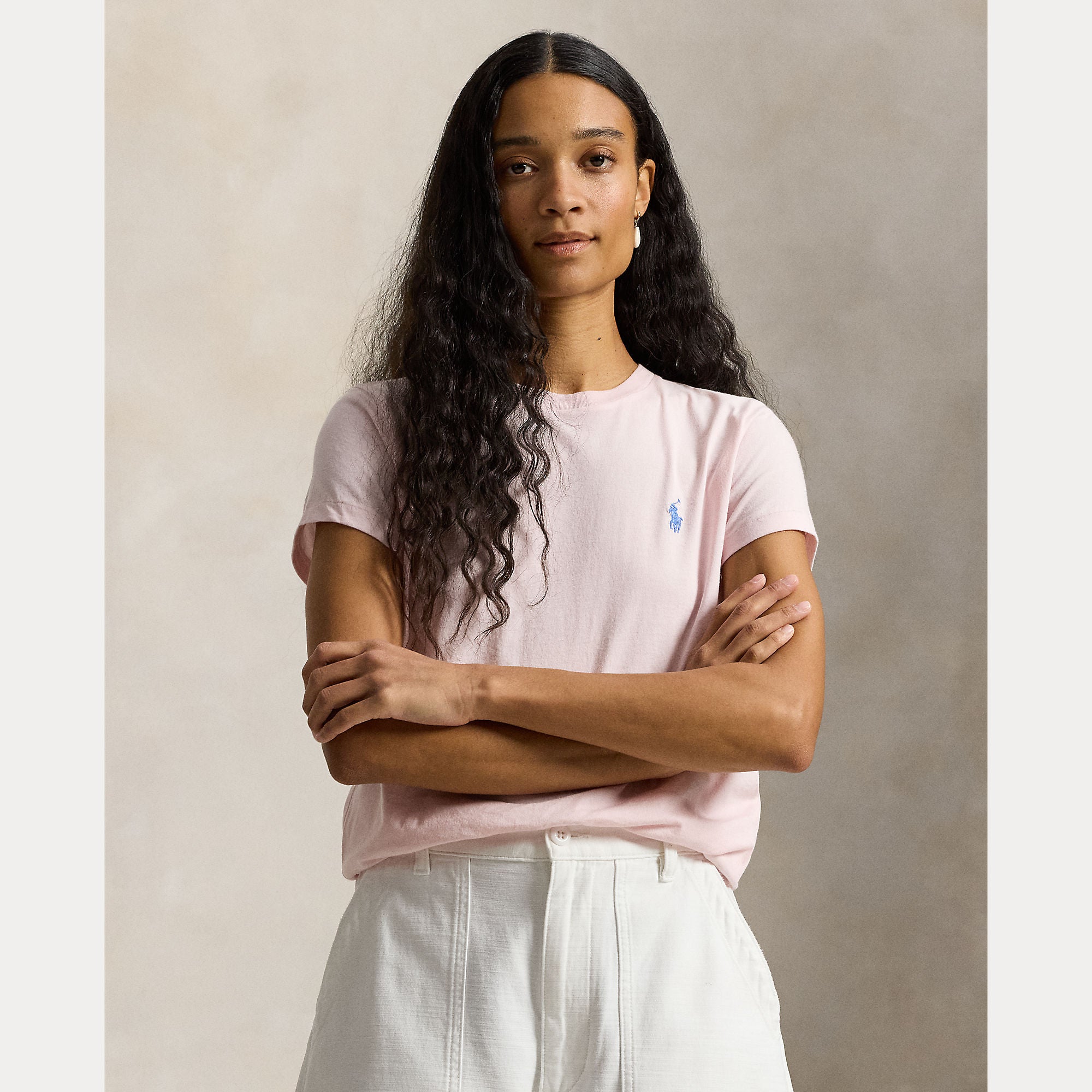 Cotton Jersey Crewneck Tee - BoUvy