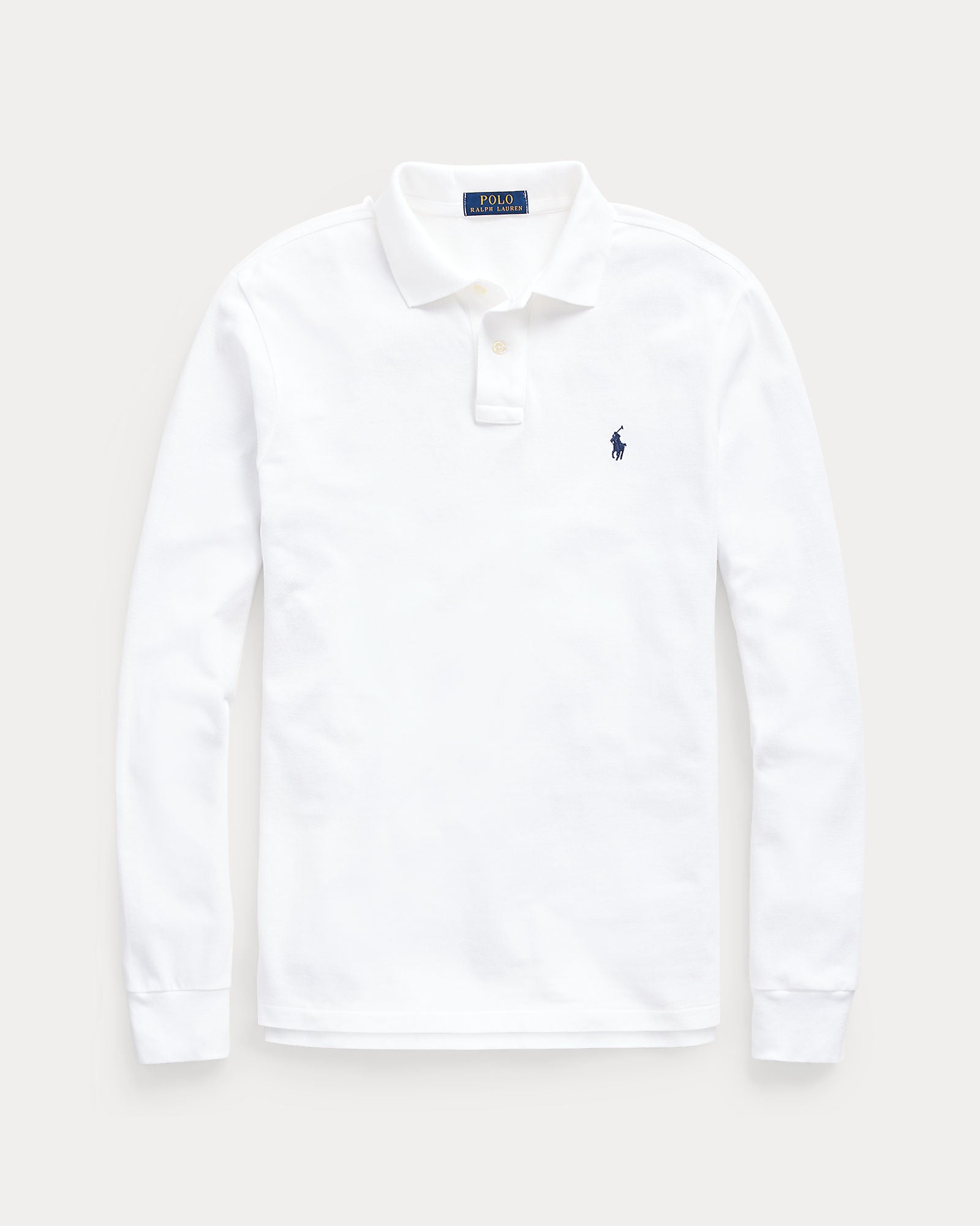 Mesh Long-Sleeve Polo Shirt - BoUvy