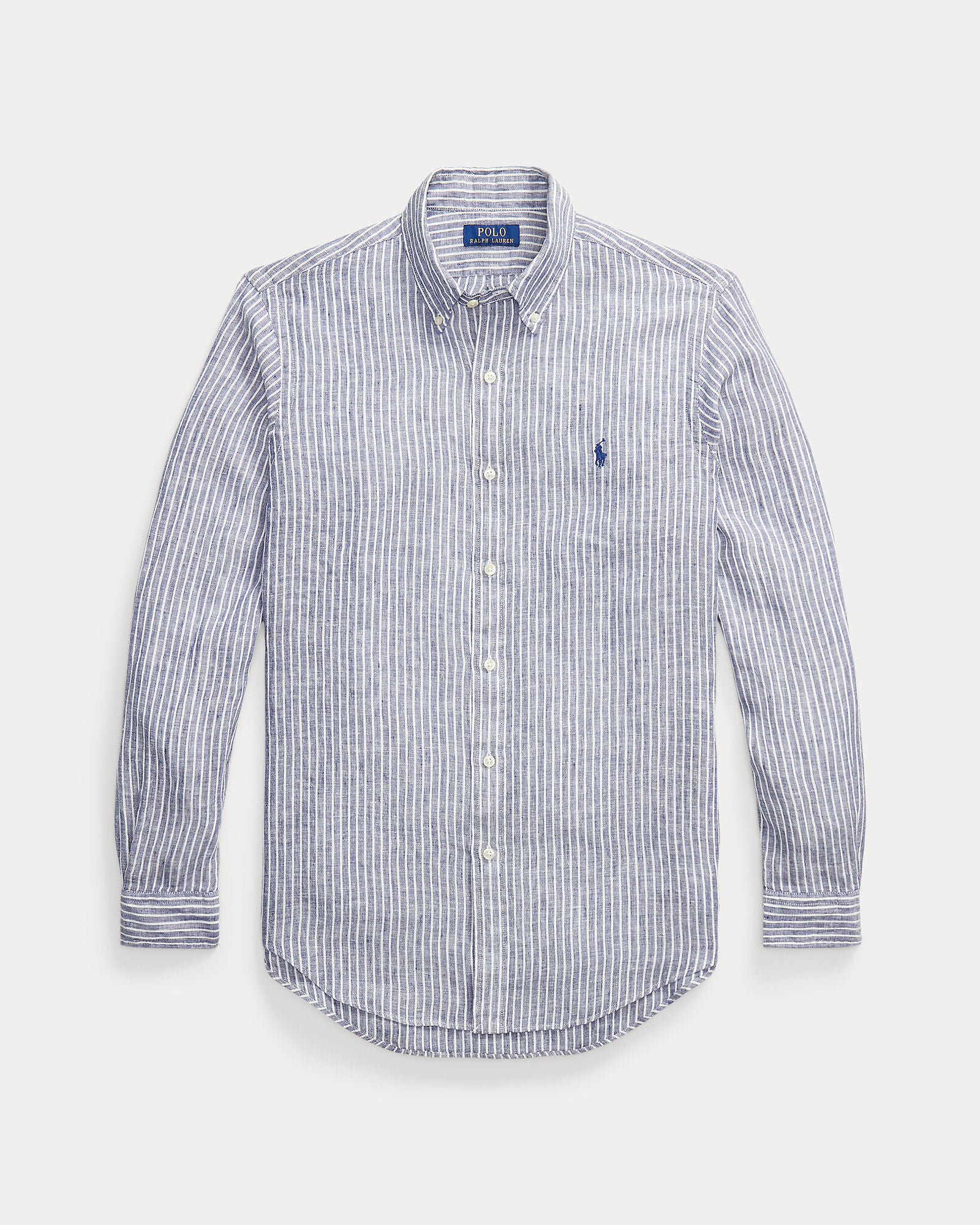 Custom Fit Striped Linen Shirt - BoUvy