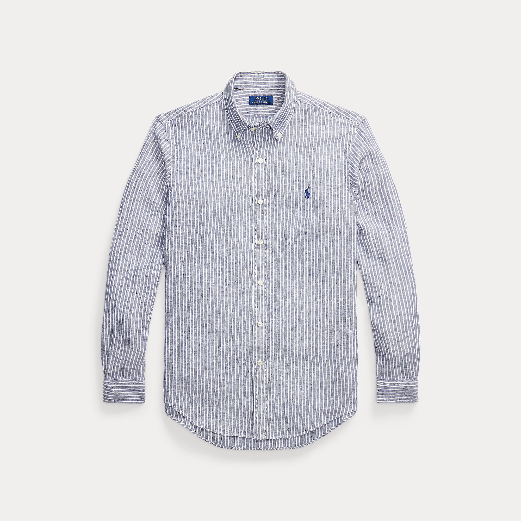 Custom Fit Striped Linen Shirt - BoUvy
