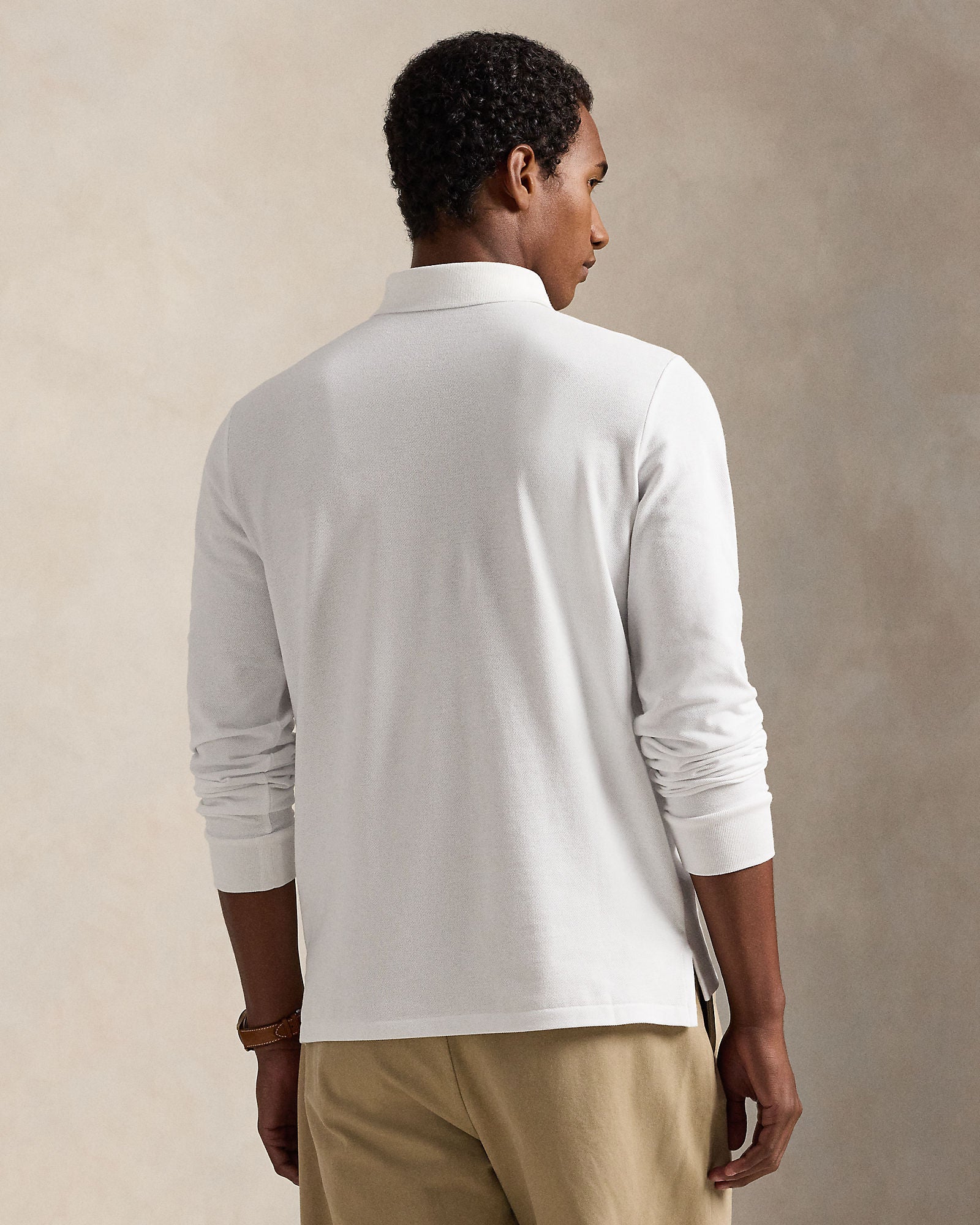 Mesh Long-Sleeve Polo Shirt - BoUvy