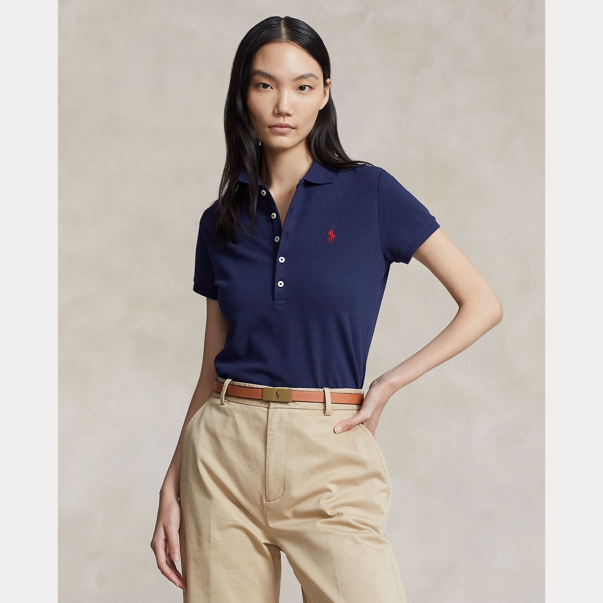 Slim Fit Stretch Polo Shirt - BoUvy