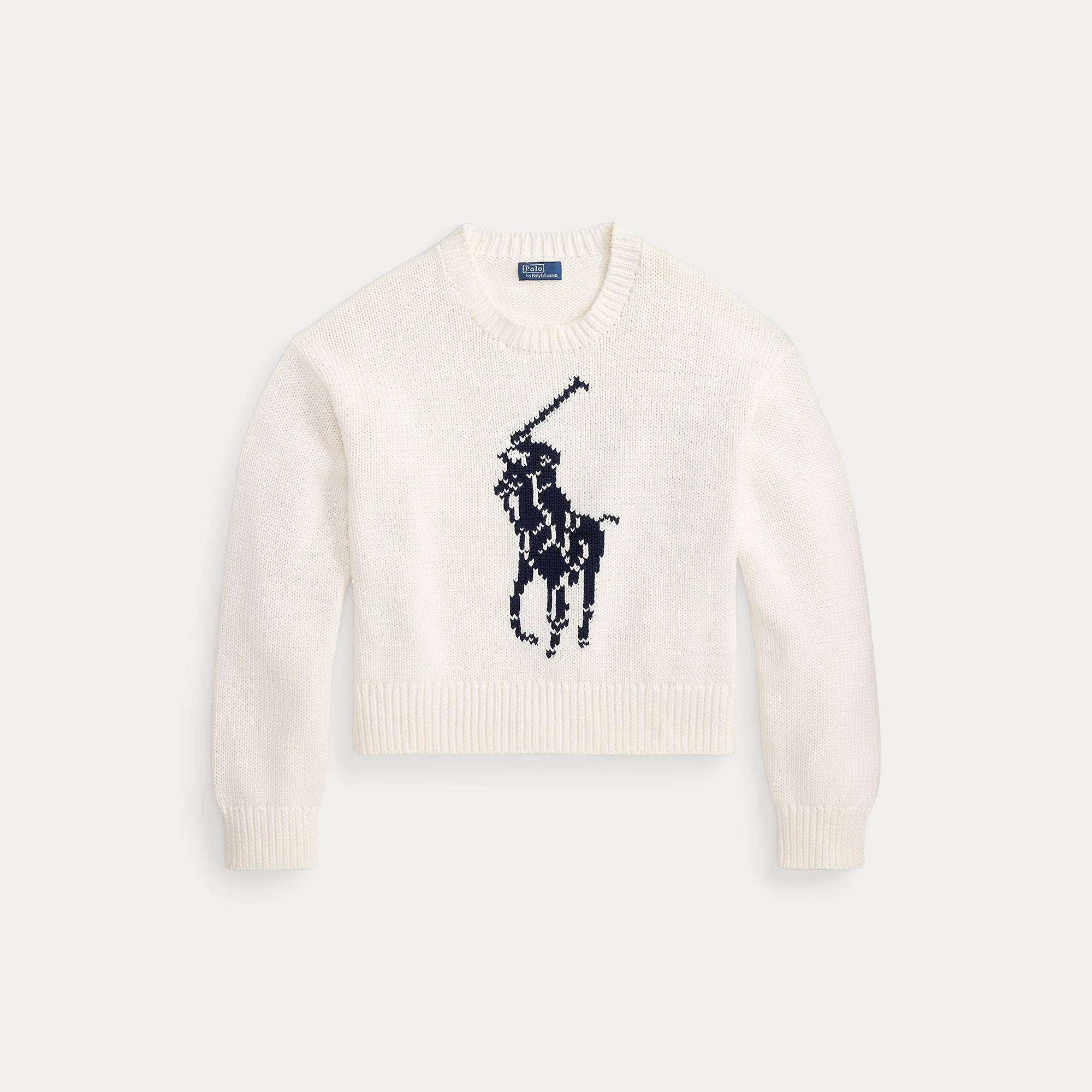 Big Pony Cotton Crewneck Sweater - BoUvy