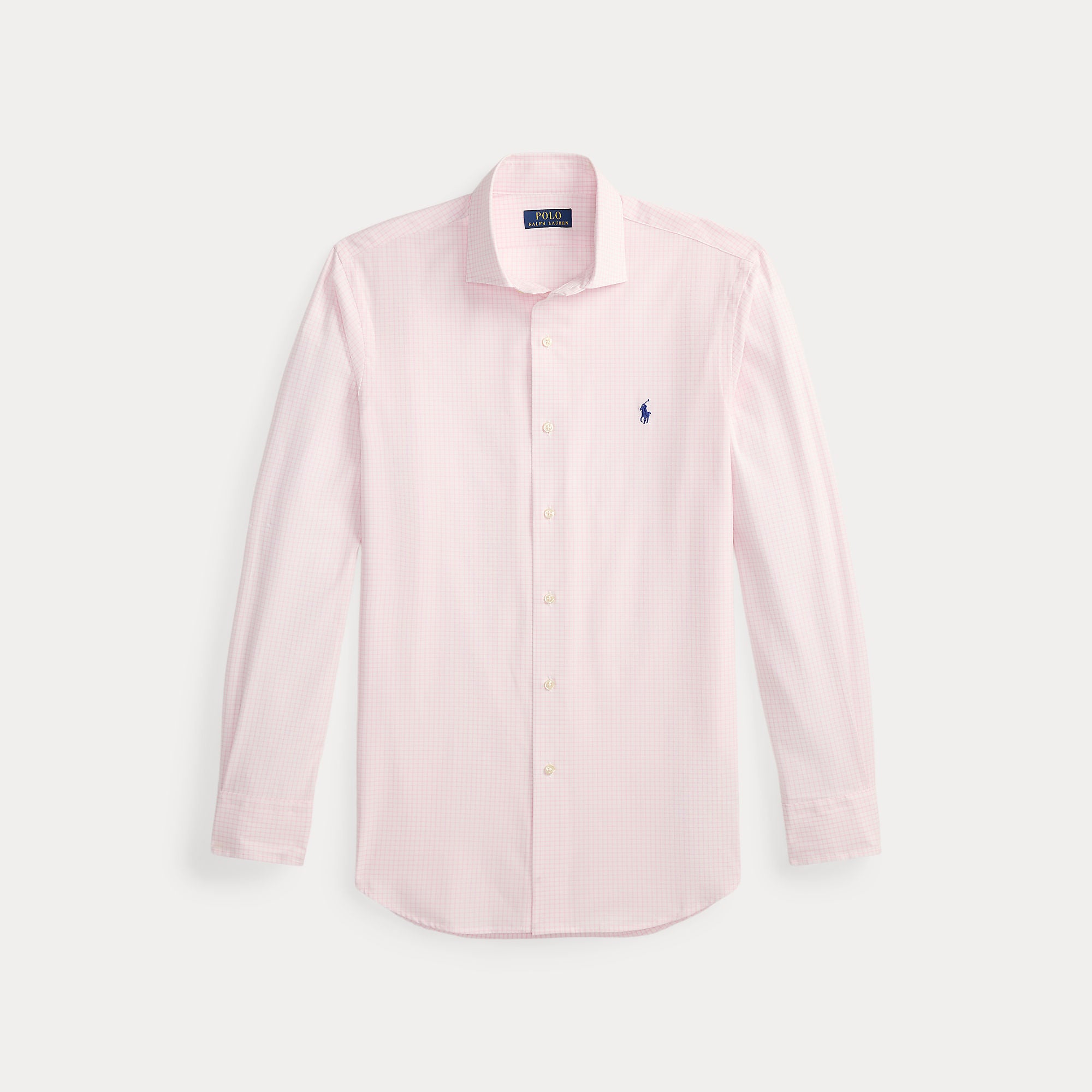 CUSTOM FIT PLAID STRETCH POPLIN SHIRT - BoUvy