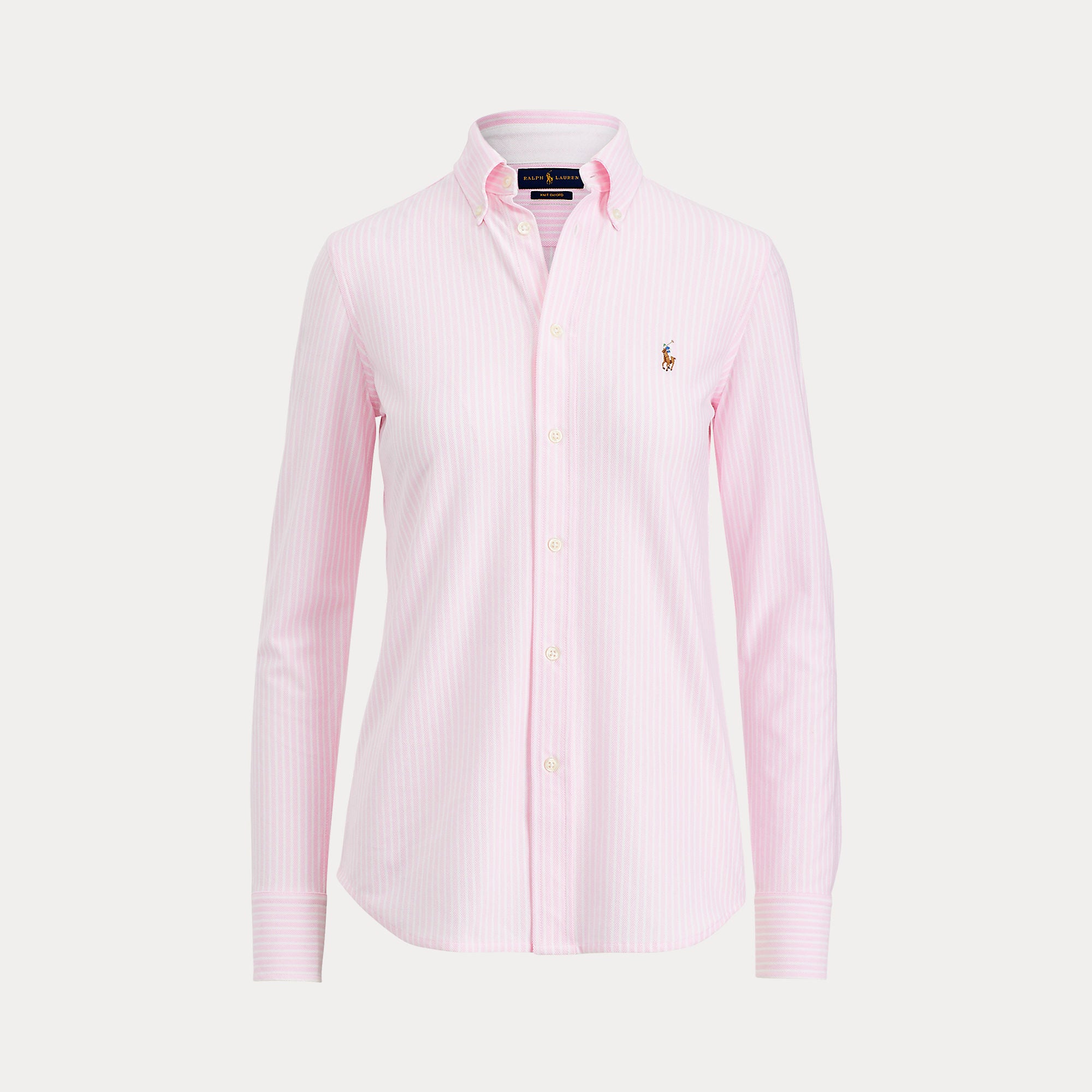 Striped Knit Oxford Shirt - BoUvy