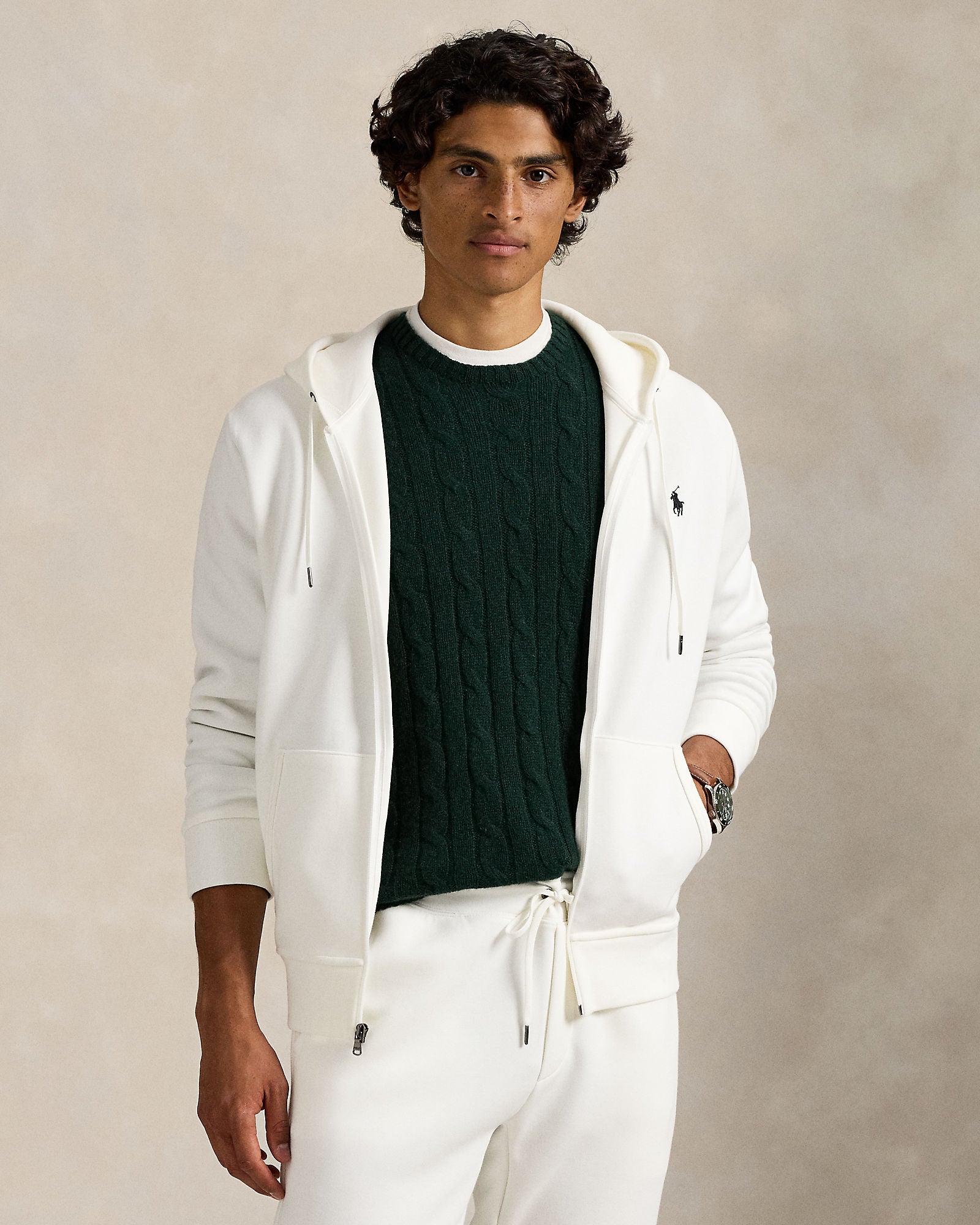Double-Knit Full-Zip Hoodie - BoUvy