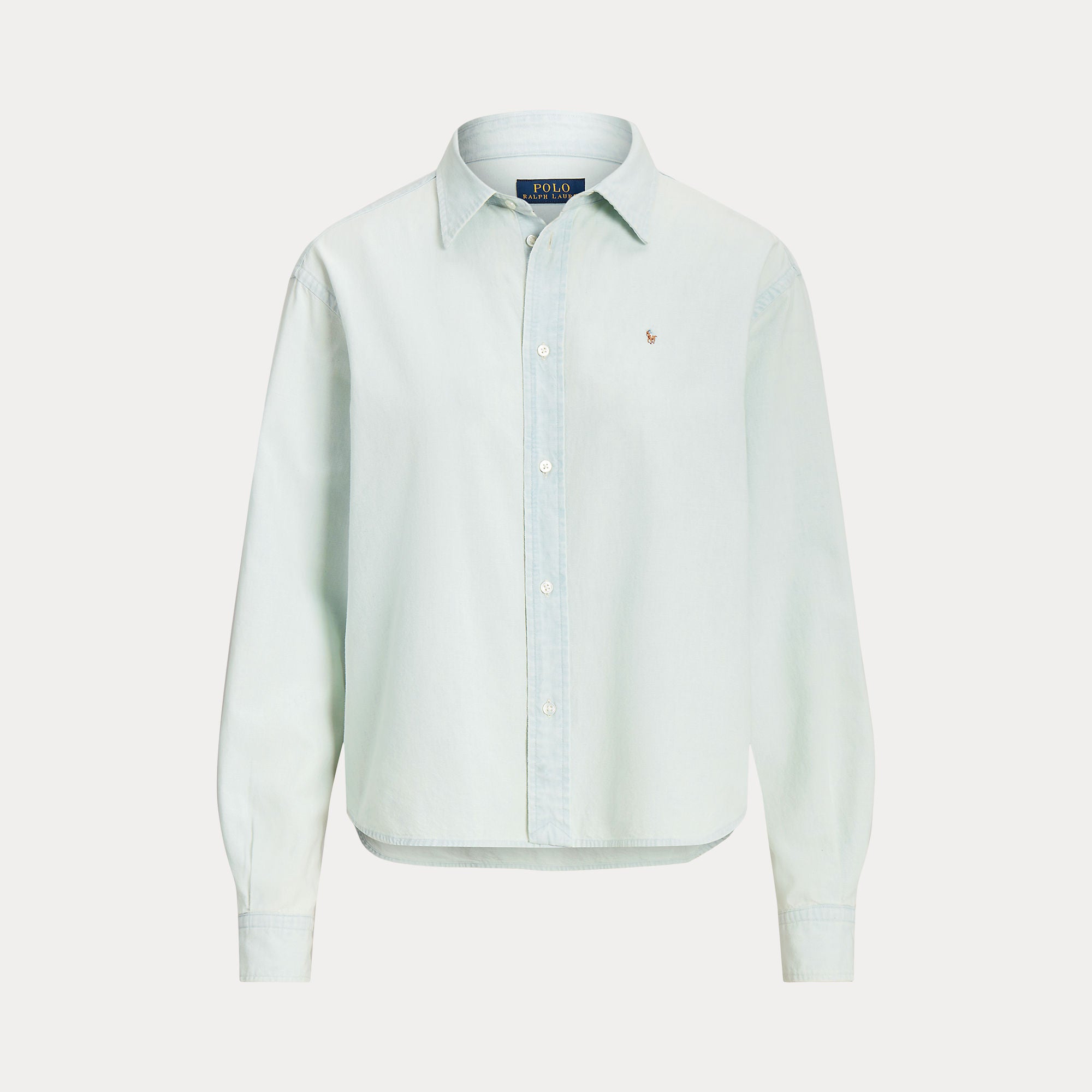 Cropped Boxy Chambray Shirt - BoUvy