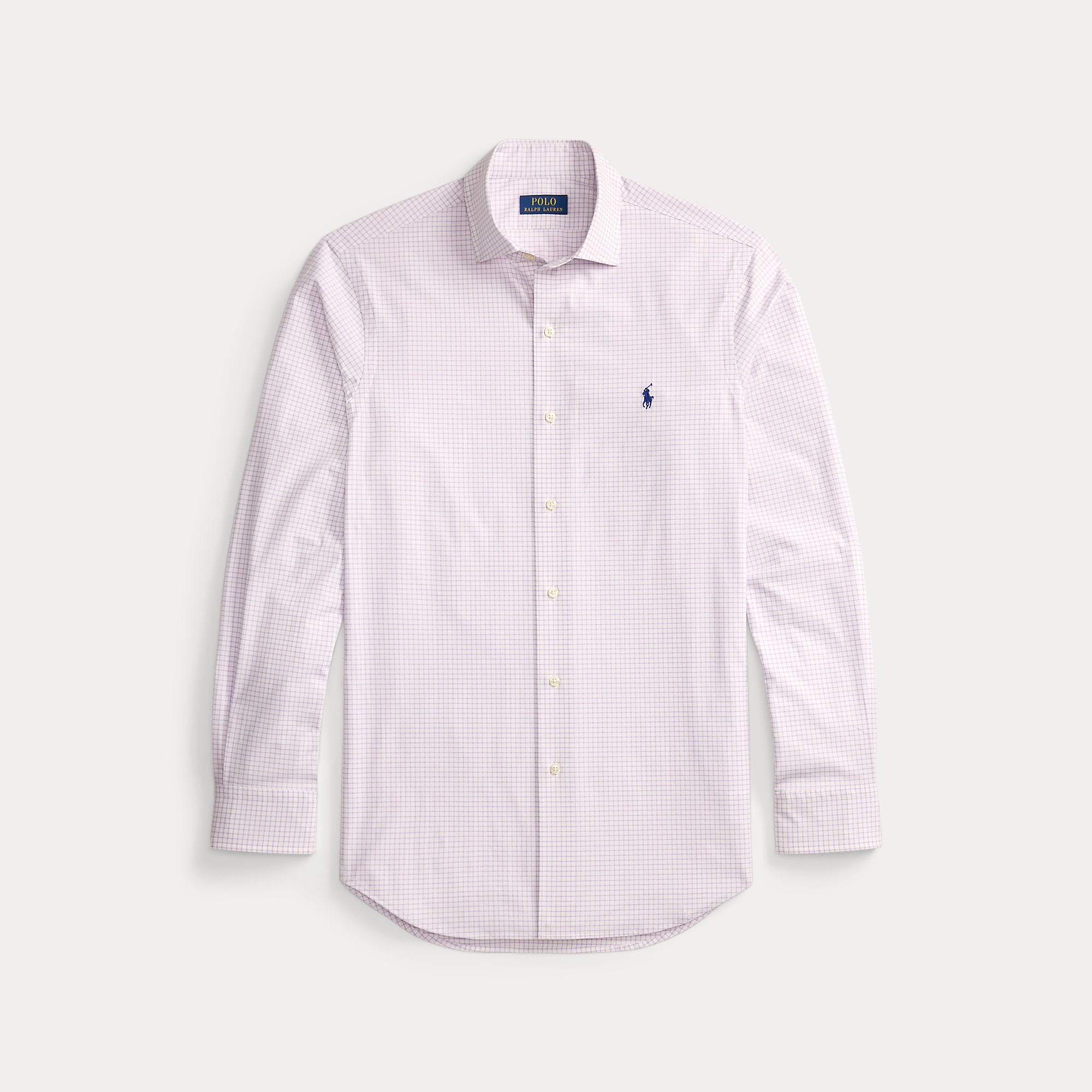 CUSTOM FIT PLAID STRETCH POPLIN SHIRT - BoUvy