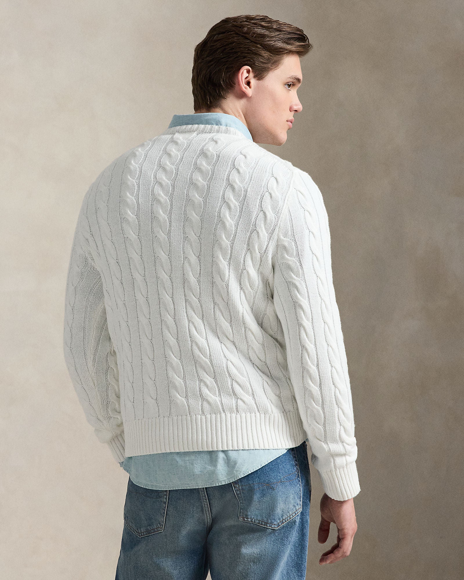 Cable-Knit Cotton Sweater - BoUvy