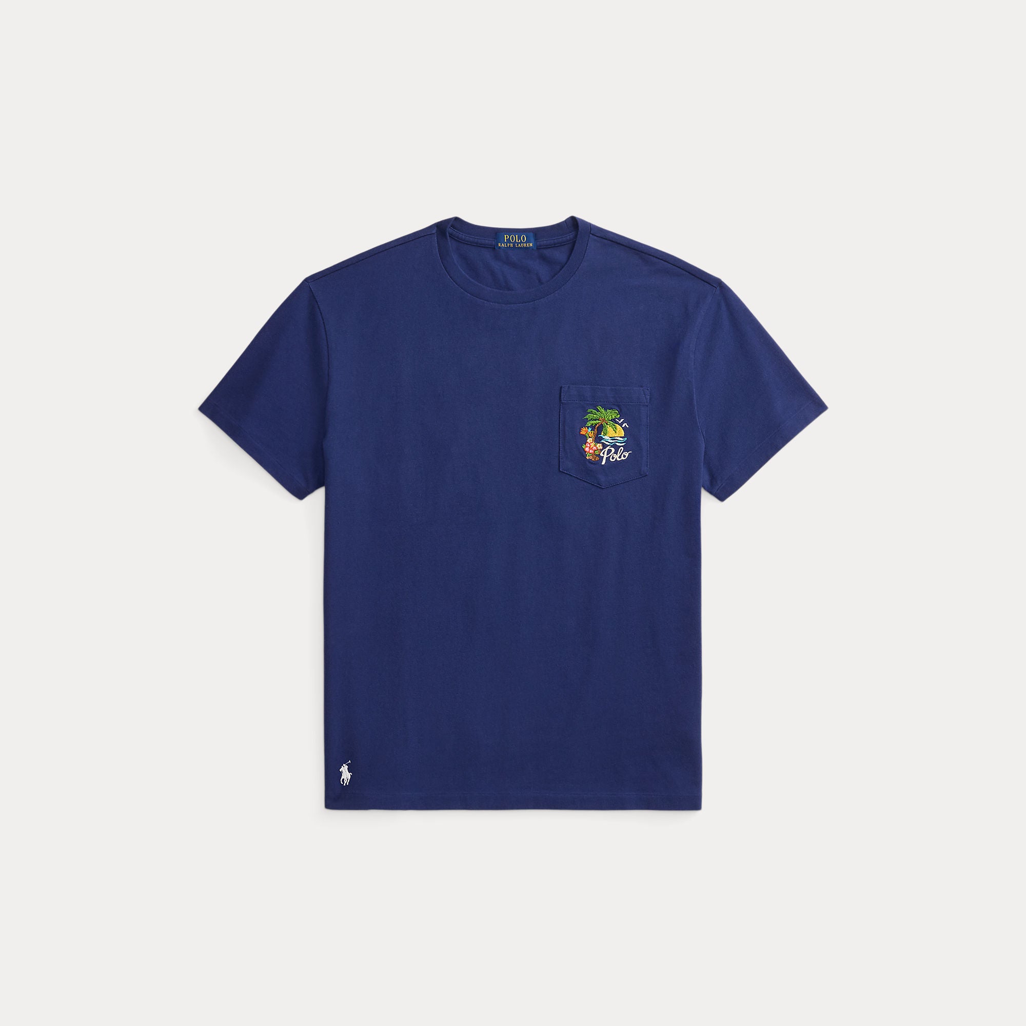 Classic Fit Embroidered Jersey T-Shirt - BoUvy
