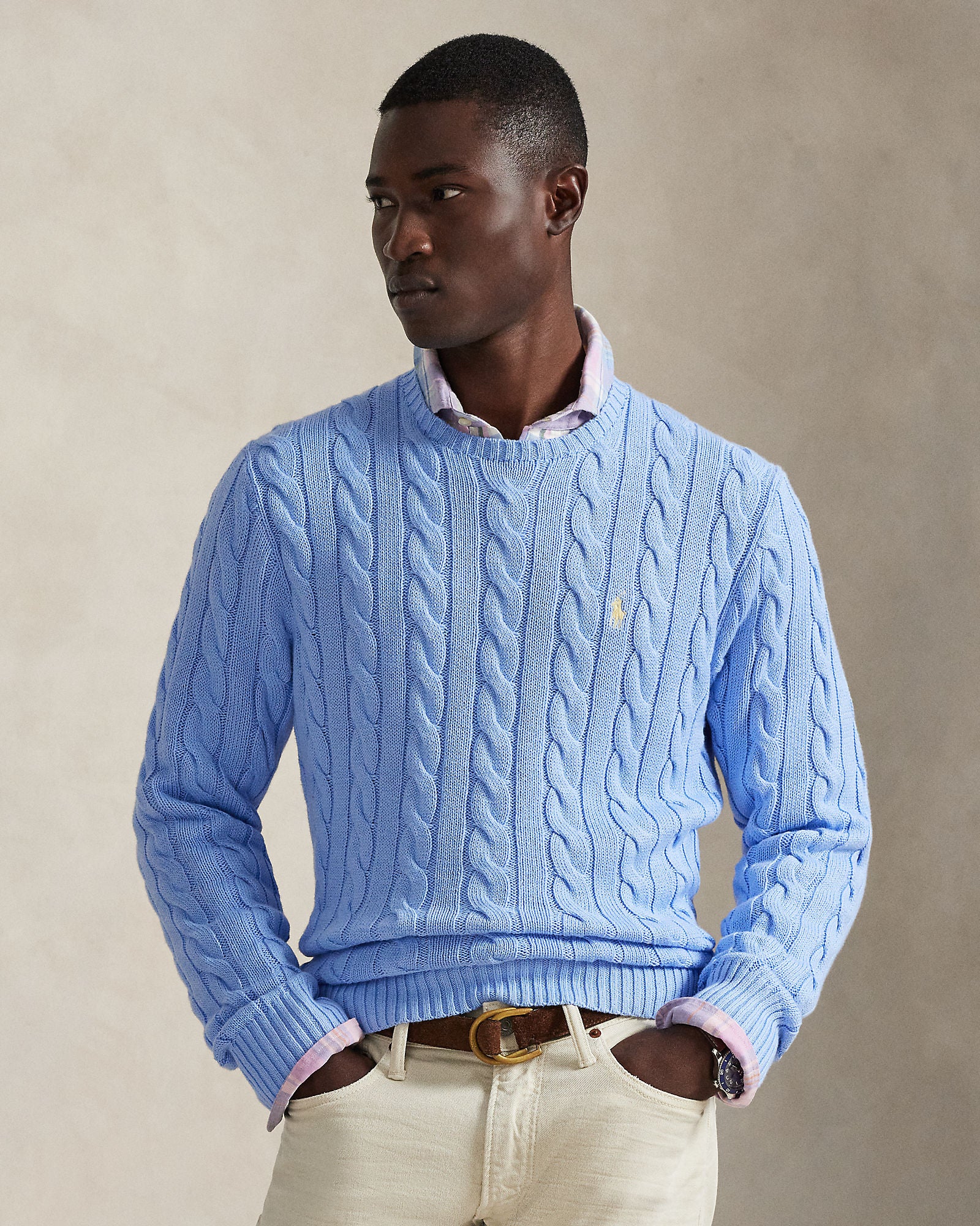 Cable-Knit Cotton Sweater - BoUvy