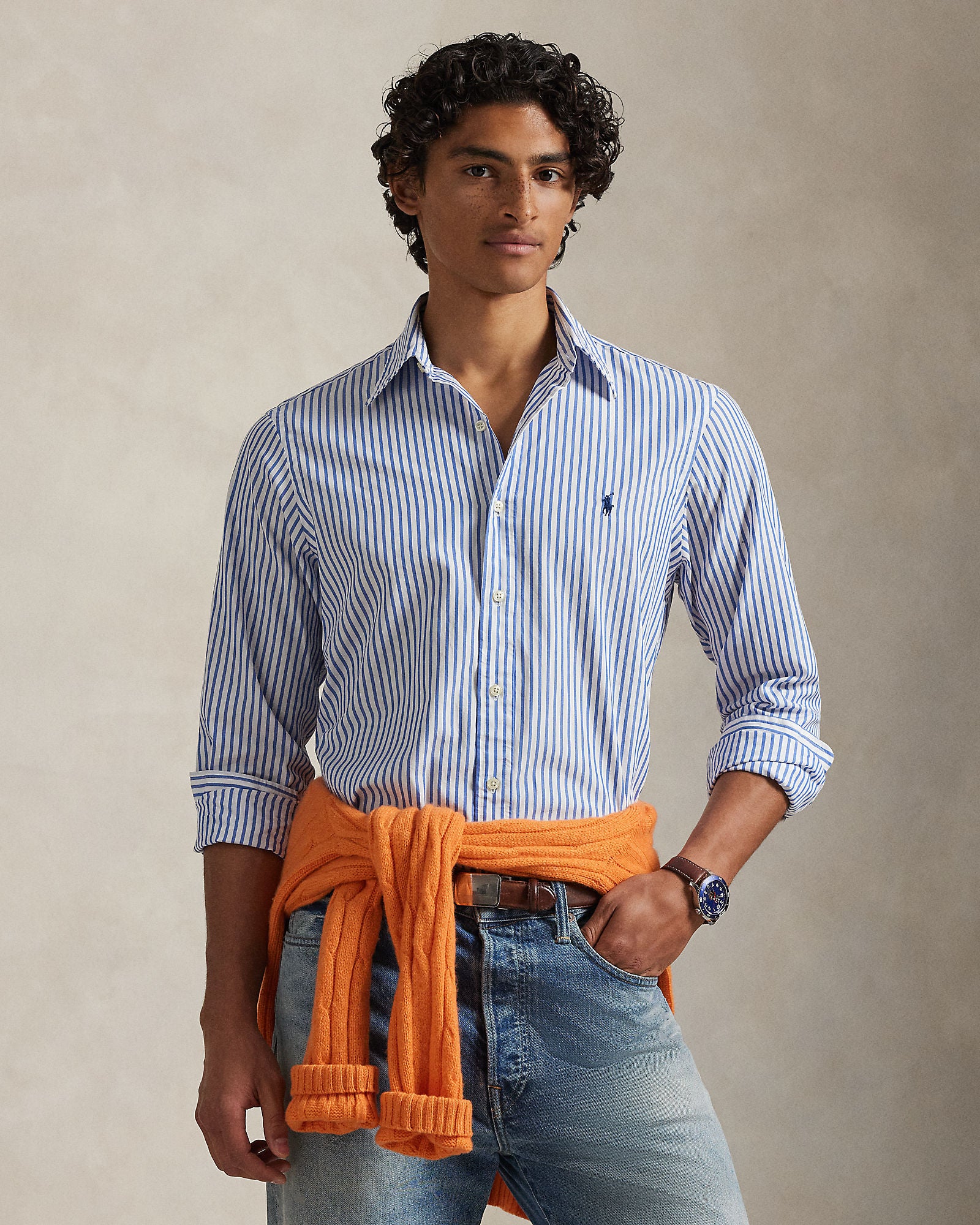 Custom Fit Striped Broadcloth Shirt - BoUvy