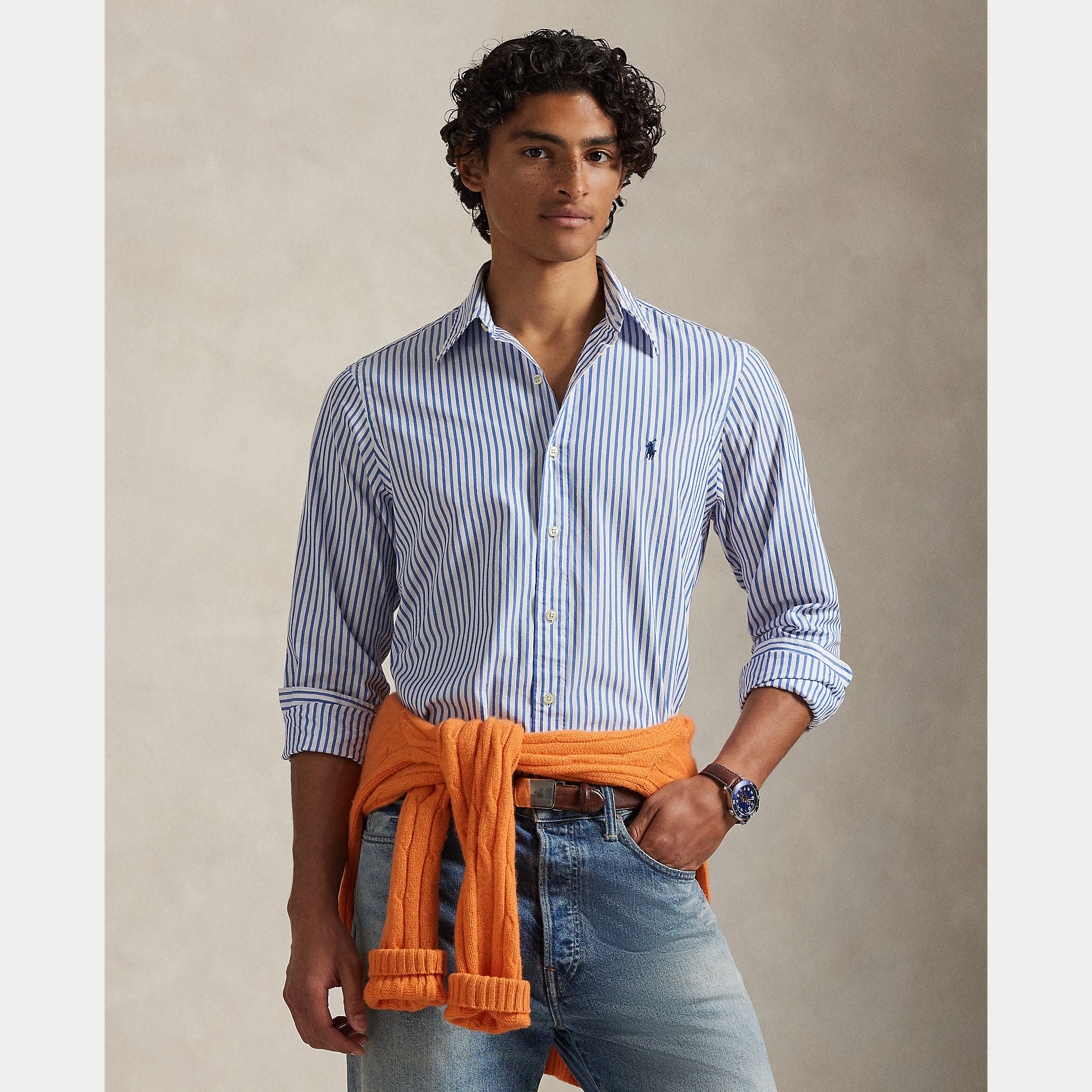 Custom Fit Striped Broadcloth Shirt - BoUvy