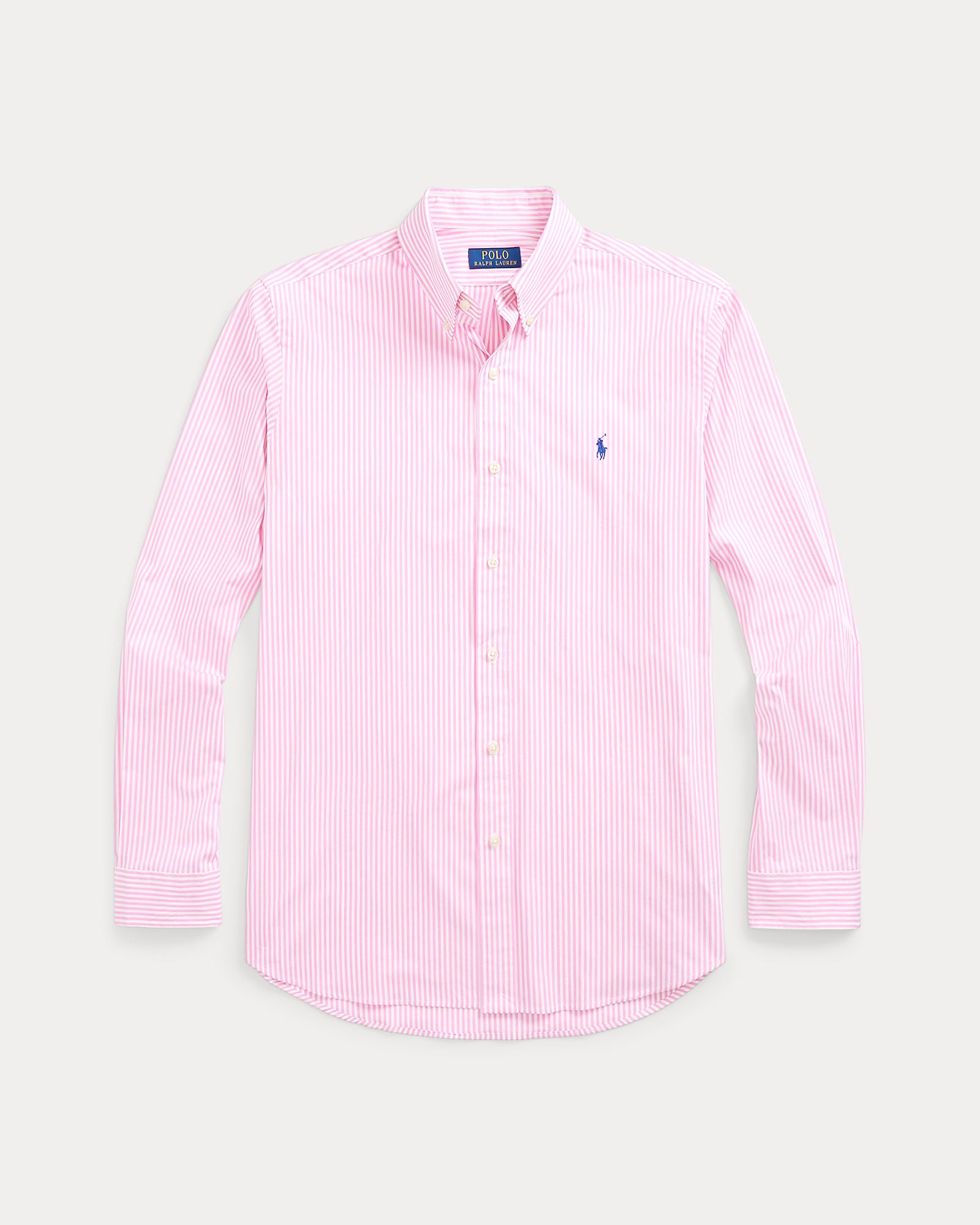 Custom Fit Striped Stretch Poplin Shirt - BoUvy