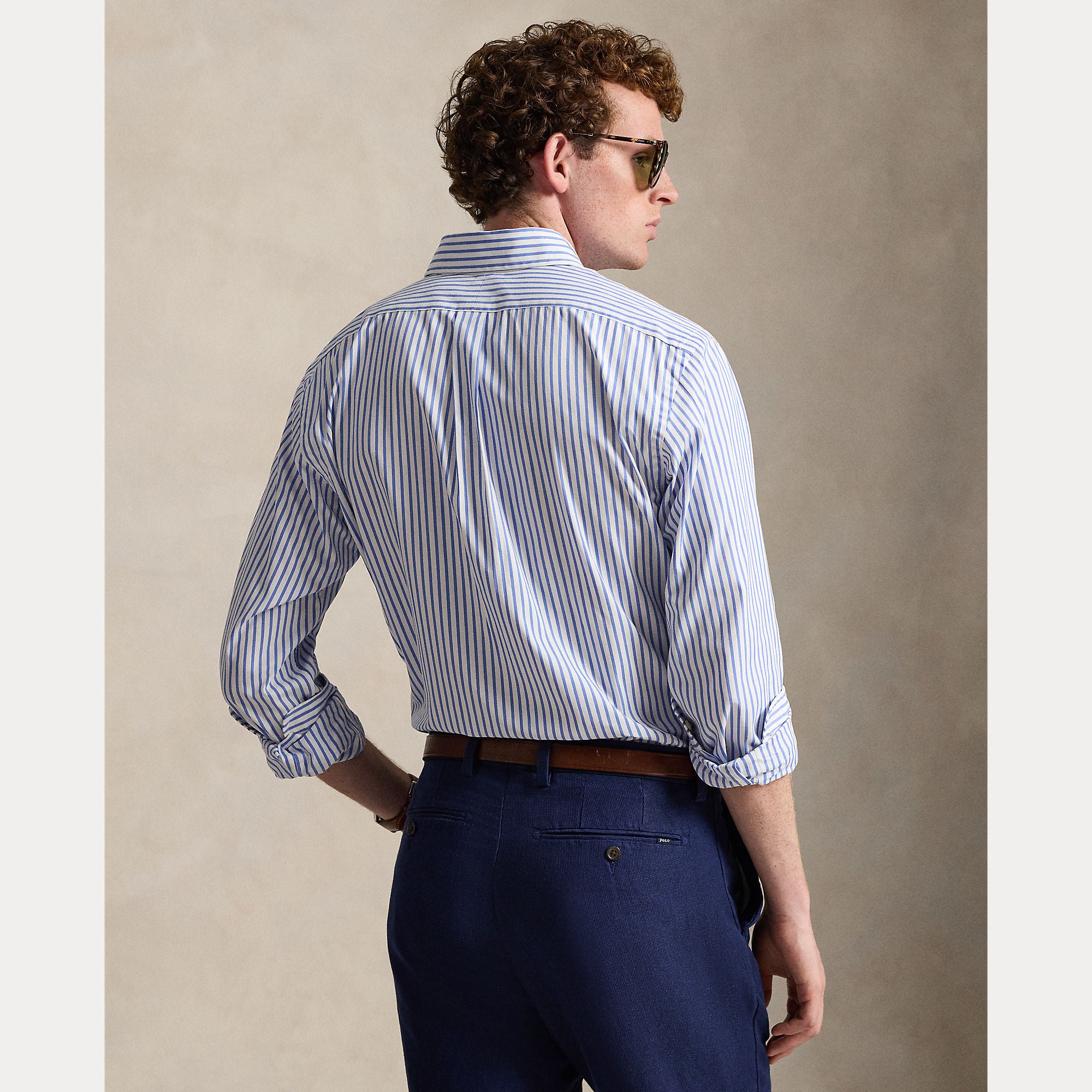 CUSTOM FIT STRIPED POPLIN SHIRT - BoUvy