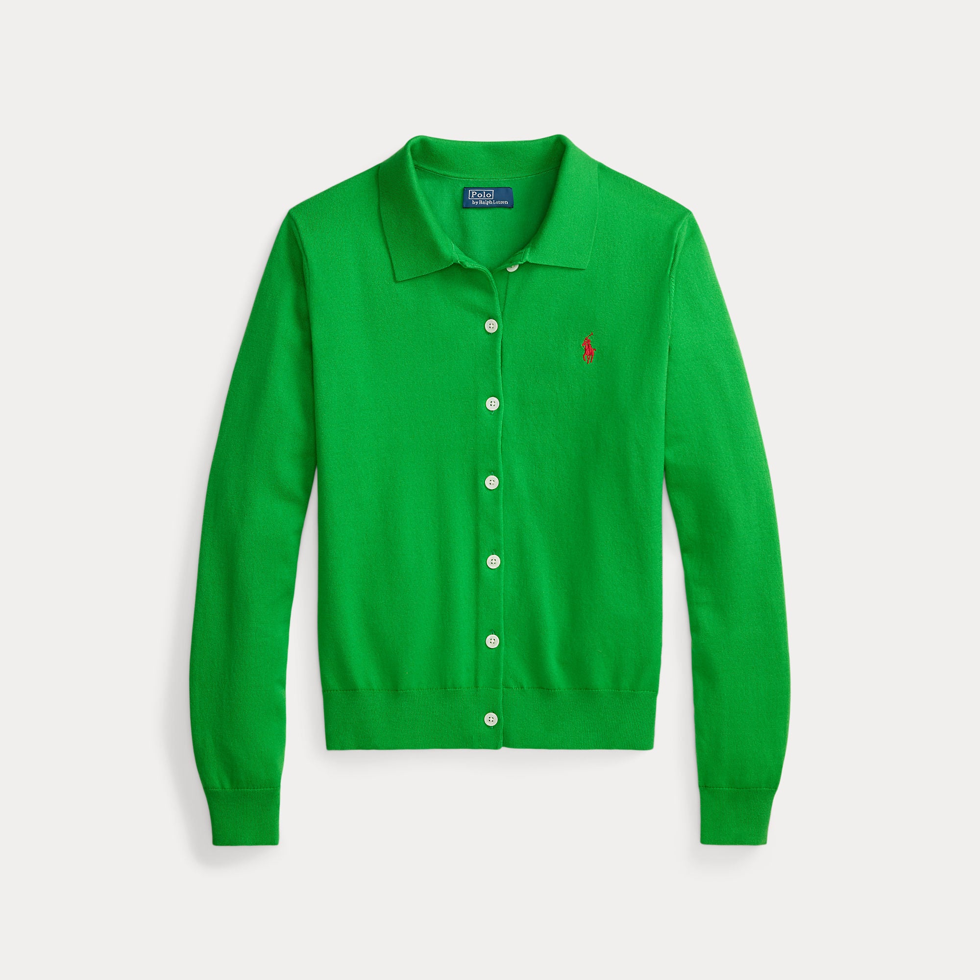 Polo-Collar Buttoned Cardigan - BoUvy
