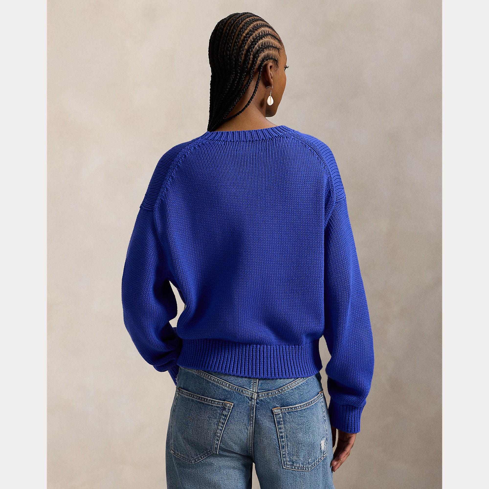 Big Pony Cotton Crewneck Sweater - BoUvy