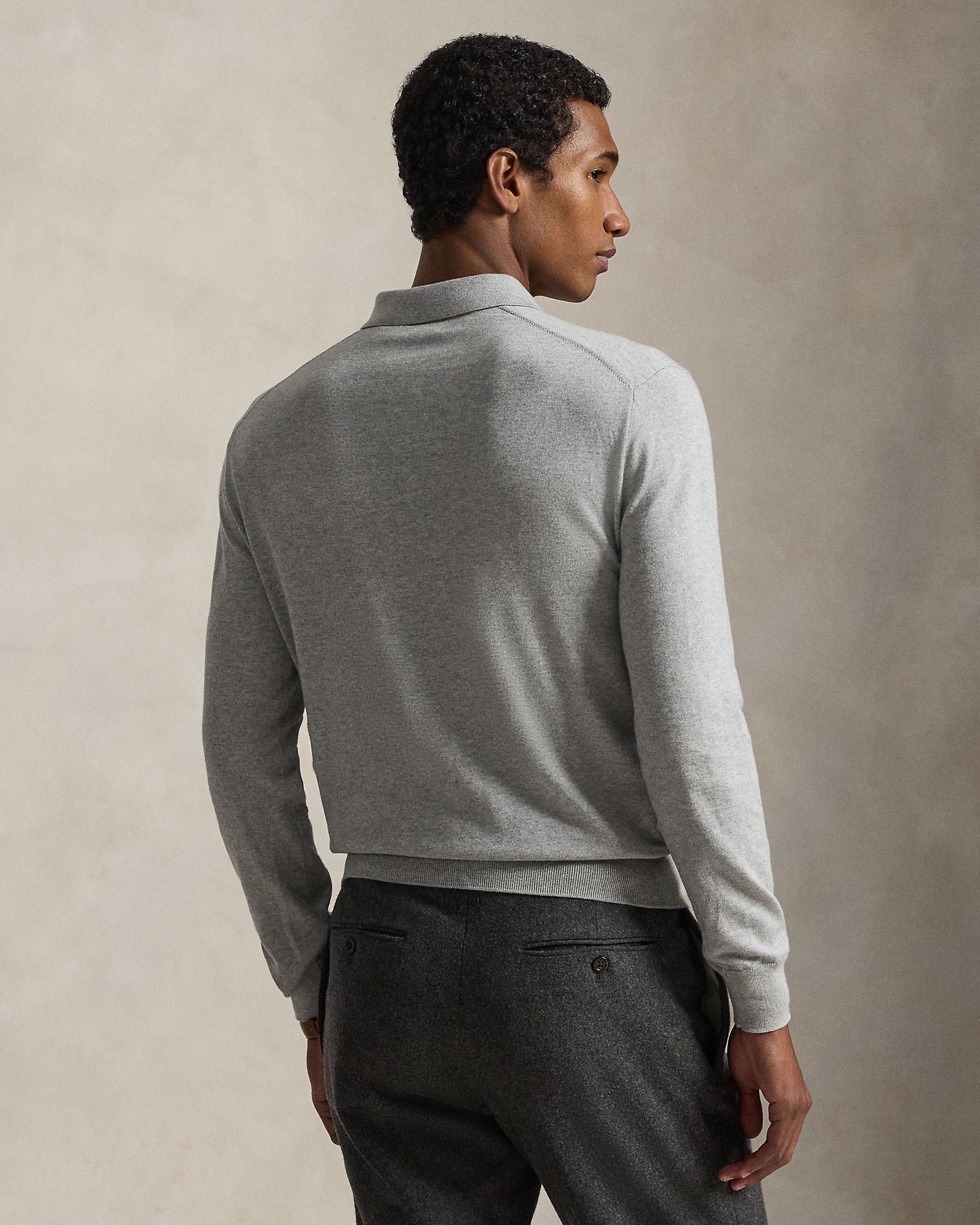 Cotton Polo-Collar Sweater - BoUvy