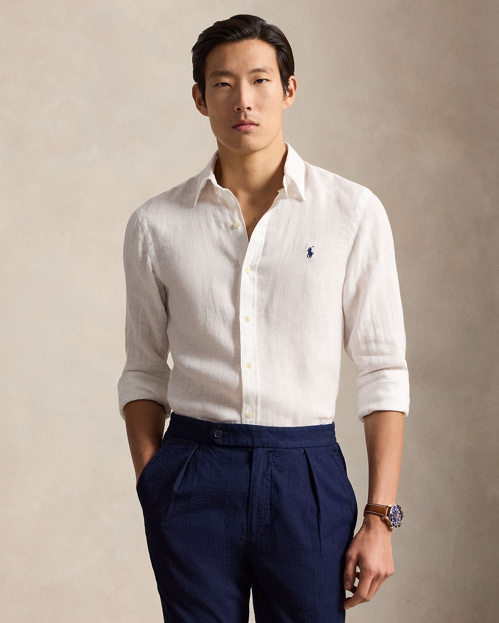 Slim Fit Linen Shirt - BoUvy