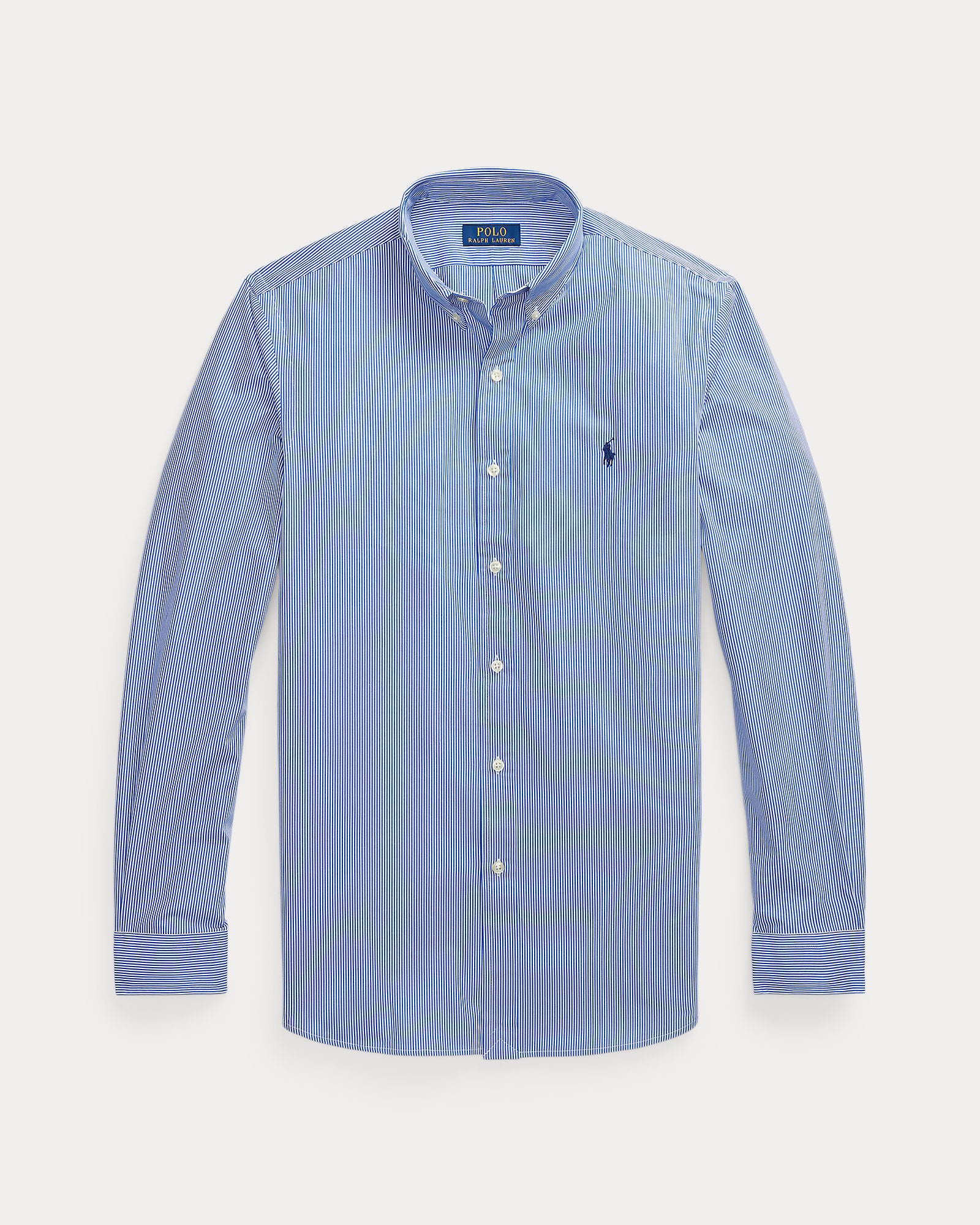 Slim Fit Striped Stretch Poplin Shirt - BoUvy