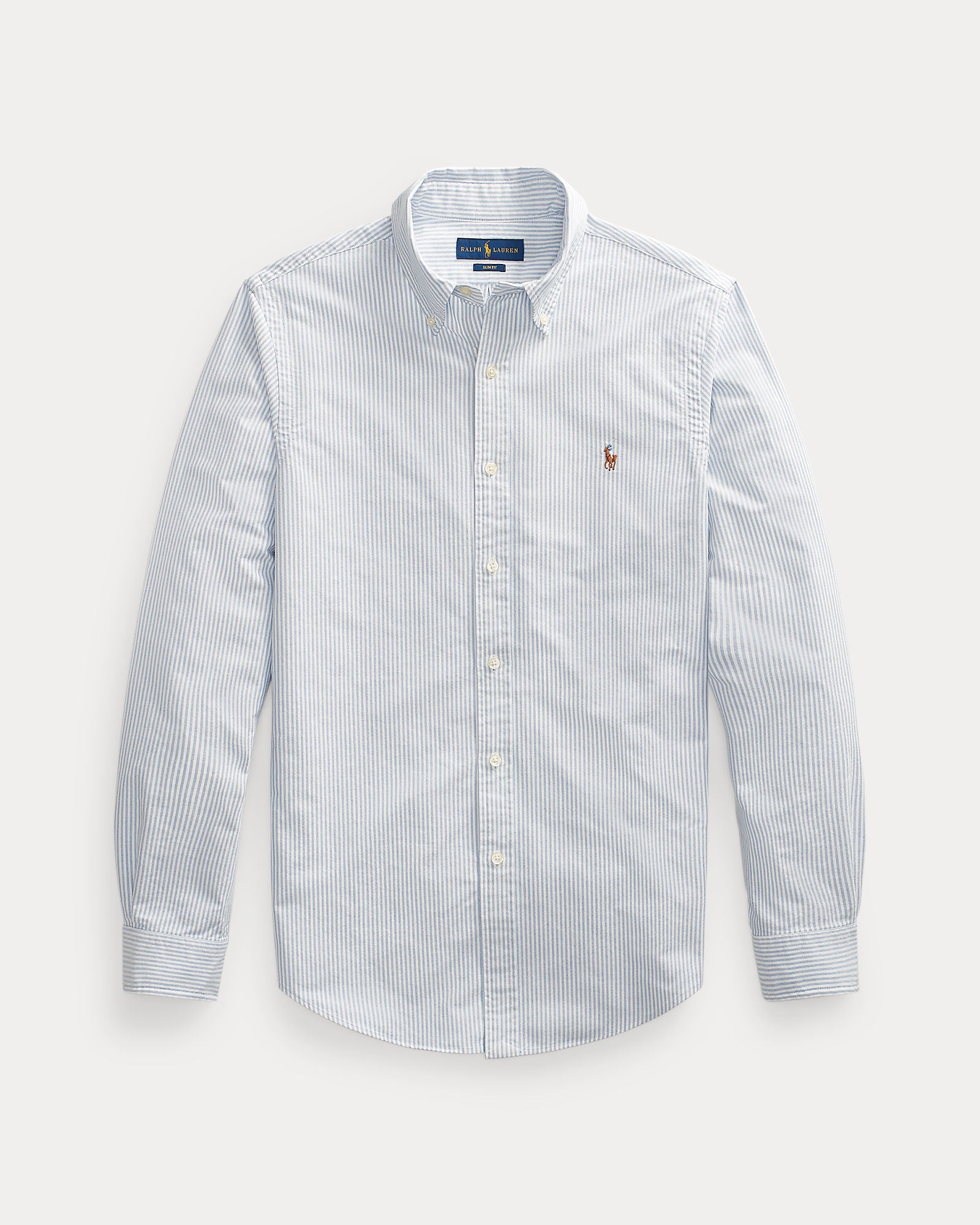 Slim Fit Striped Oxford Shirt - BoUvy