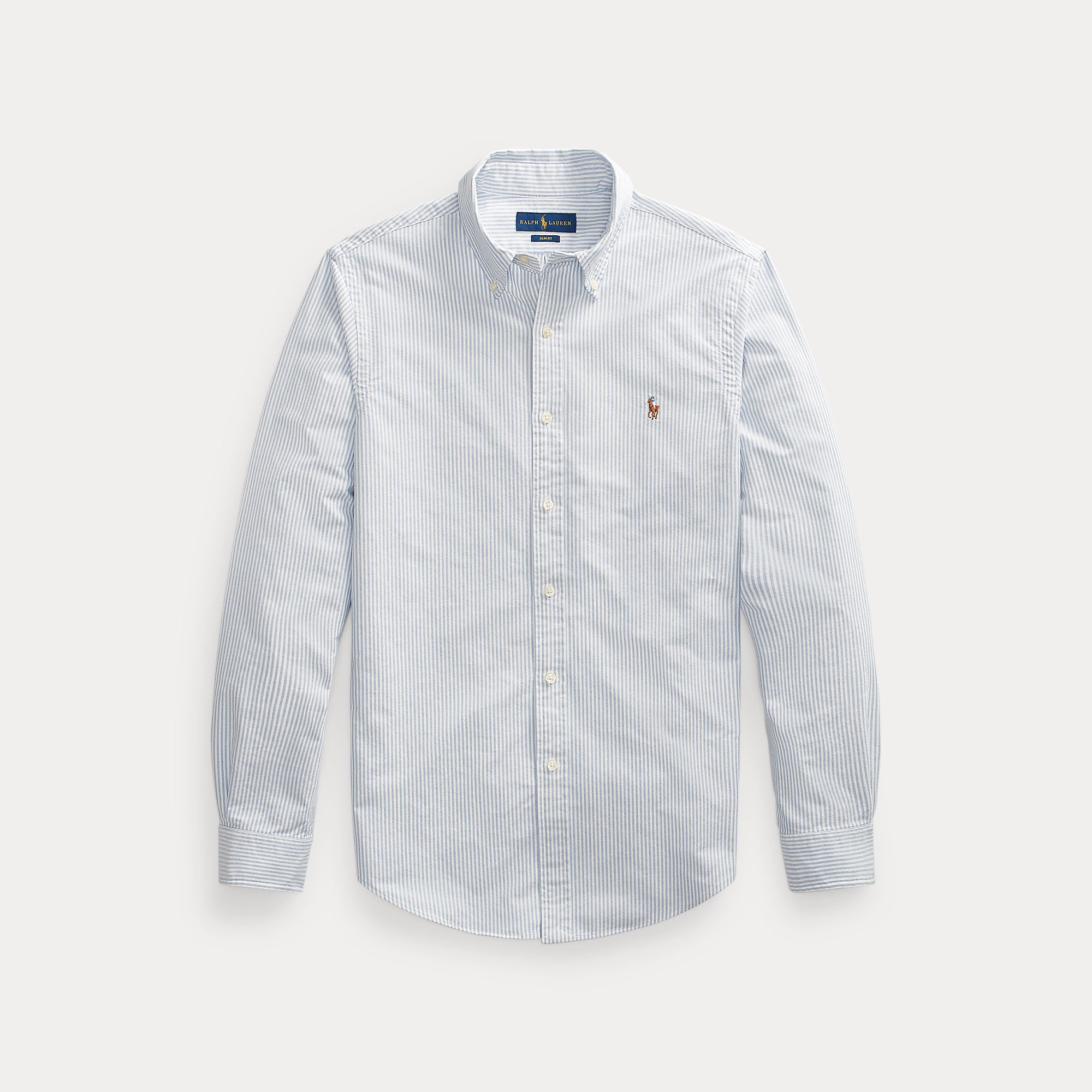 Slim Fit Striped Oxford Shirt - BoUvy
