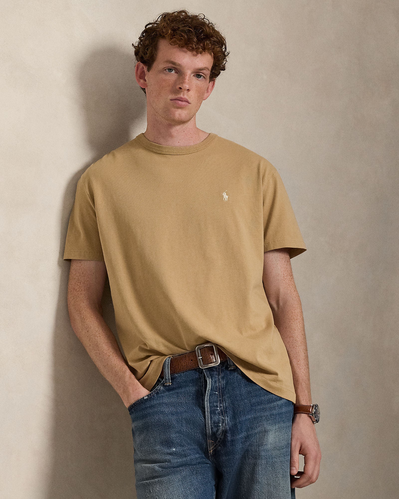 Classic Fit Jersey Crewneck T-Shirt - BoUvy