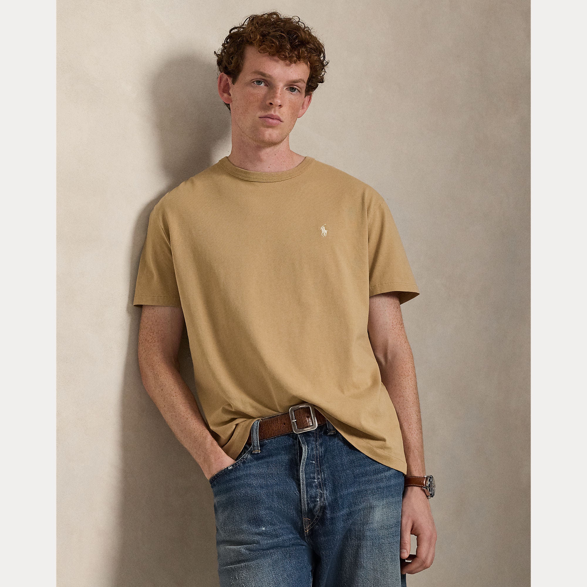 Classic Fit Jersey Crewneck T-Shirt - BoUvy