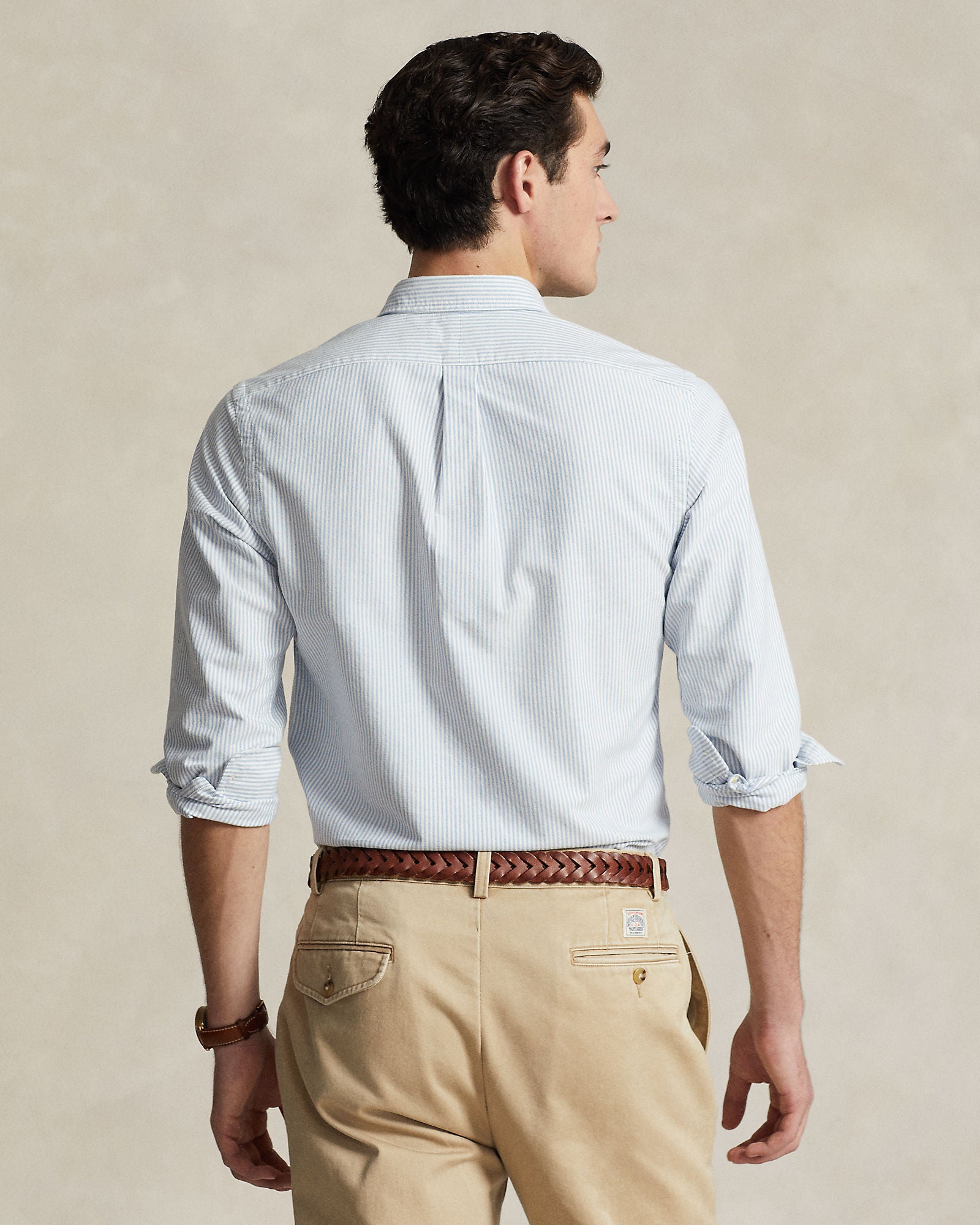 Slim Fit Striped Oxford Shirt - BoUvy