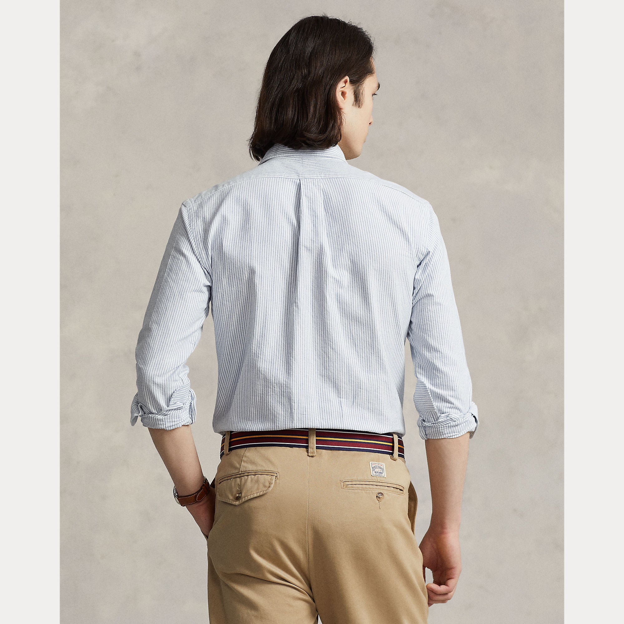 Custom Fit Striped Oxford Shirt - BoUvy