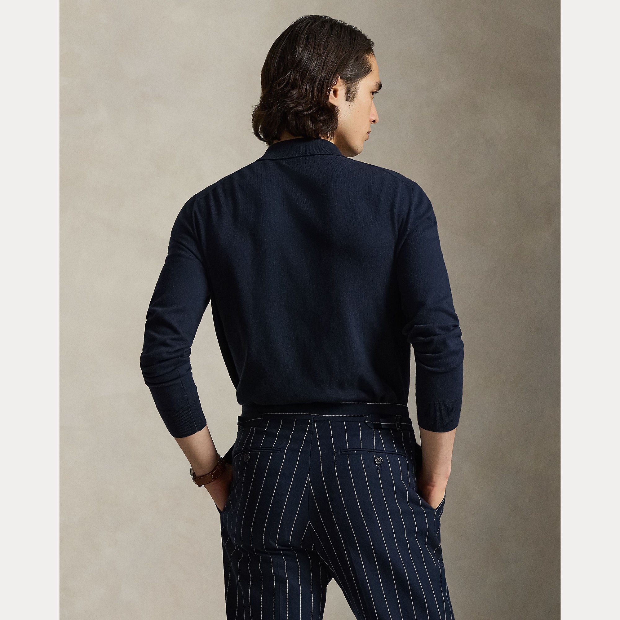 Cotton Polo-Collar Sweater - BoUvy