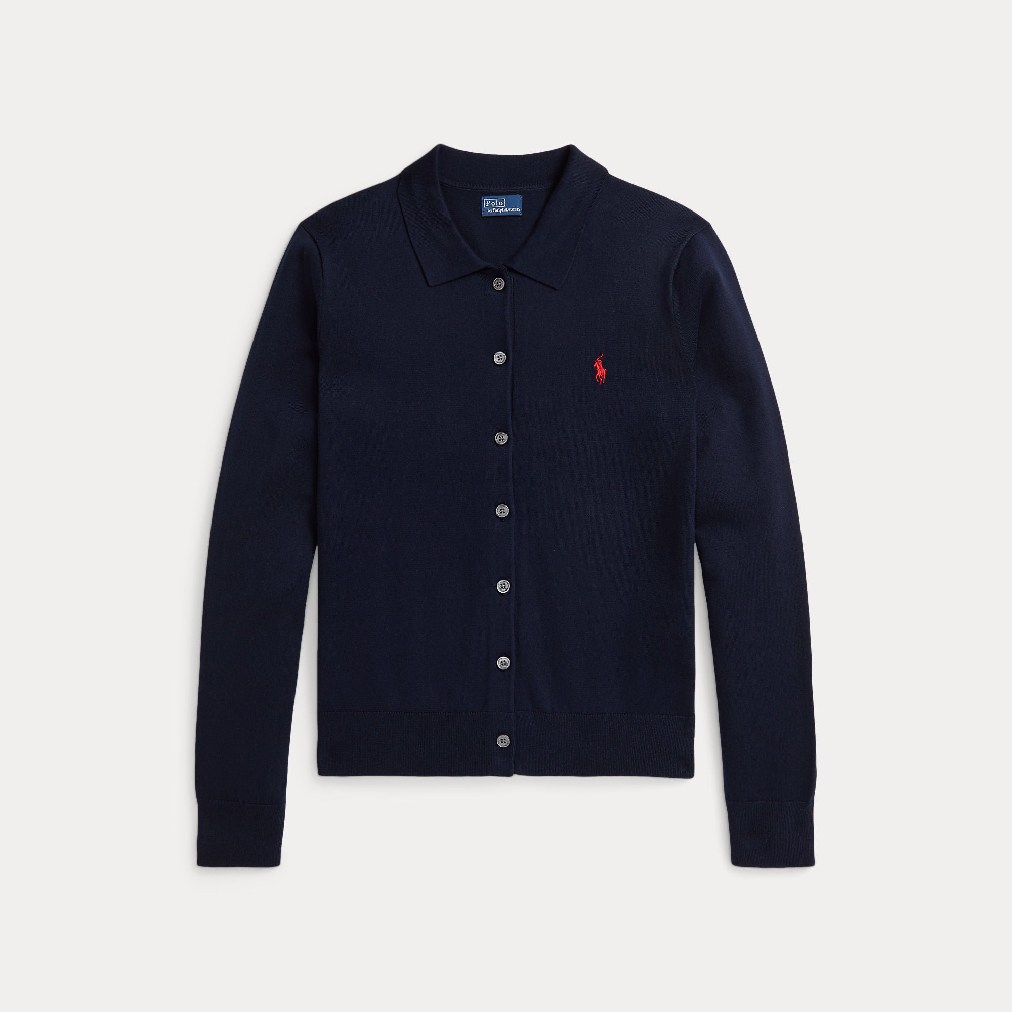 Polo-Collar Buttoned Cardigan - BoUvy