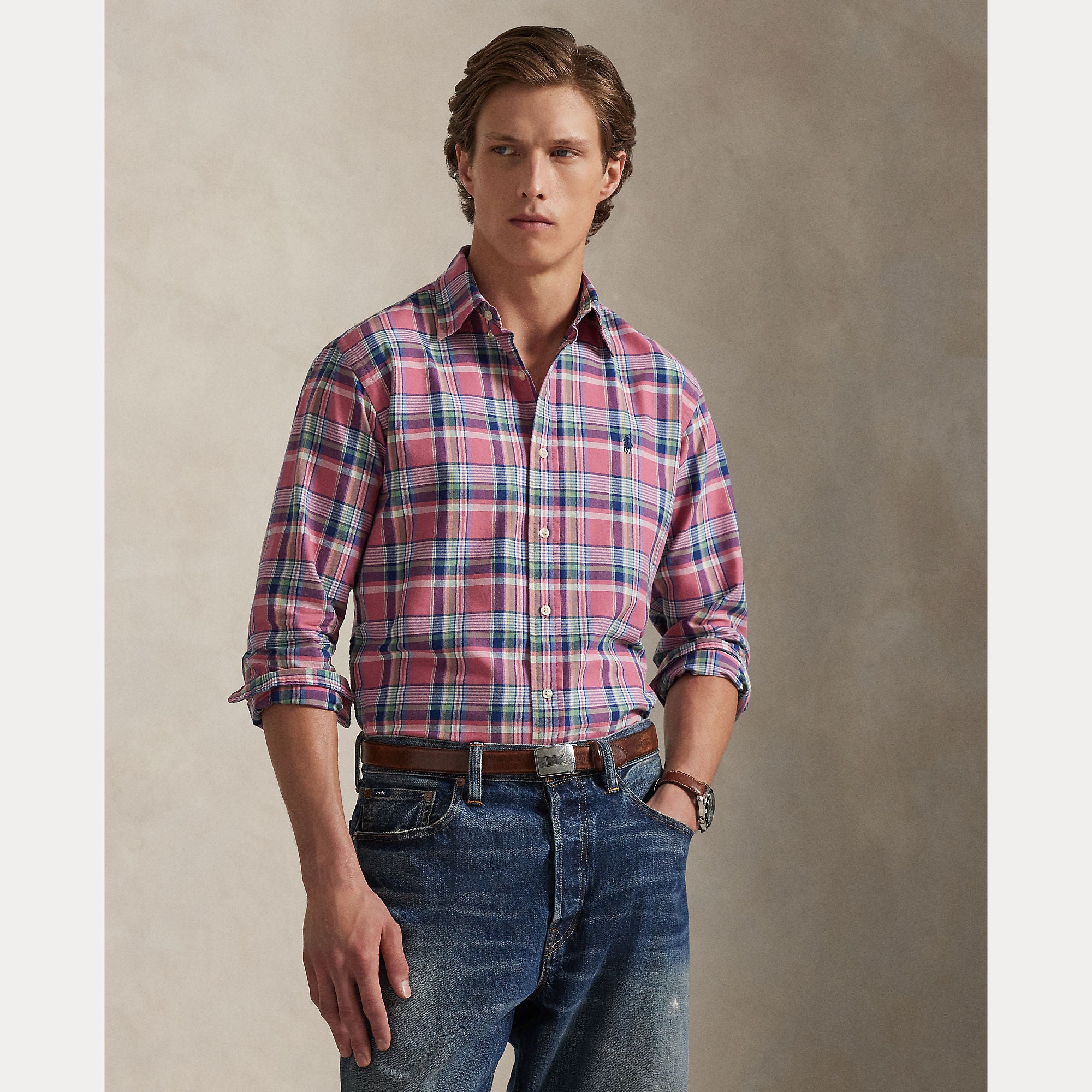 CUSTOM FIT TATTERSALL OXFORD SHIRT - BoUvy