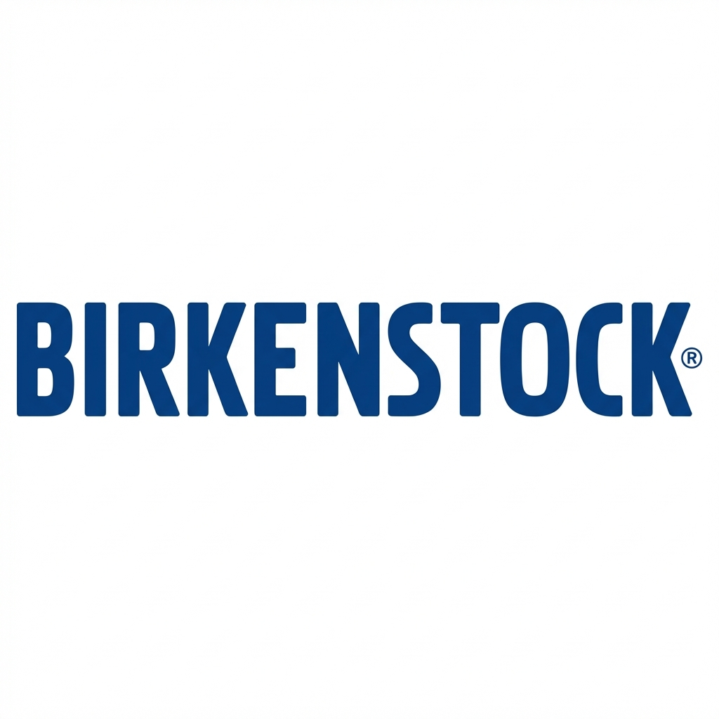 BIRKENSTOCK brand logo in bold blue letters on white background, BoUvy multibrand store