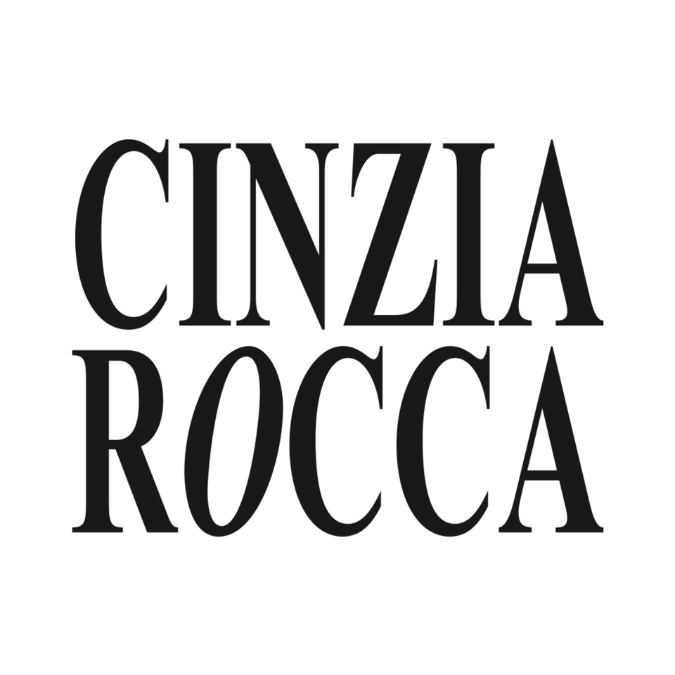 Cinzia Rocca logo in bold black font, featured on BoUvy multibrand fashion store